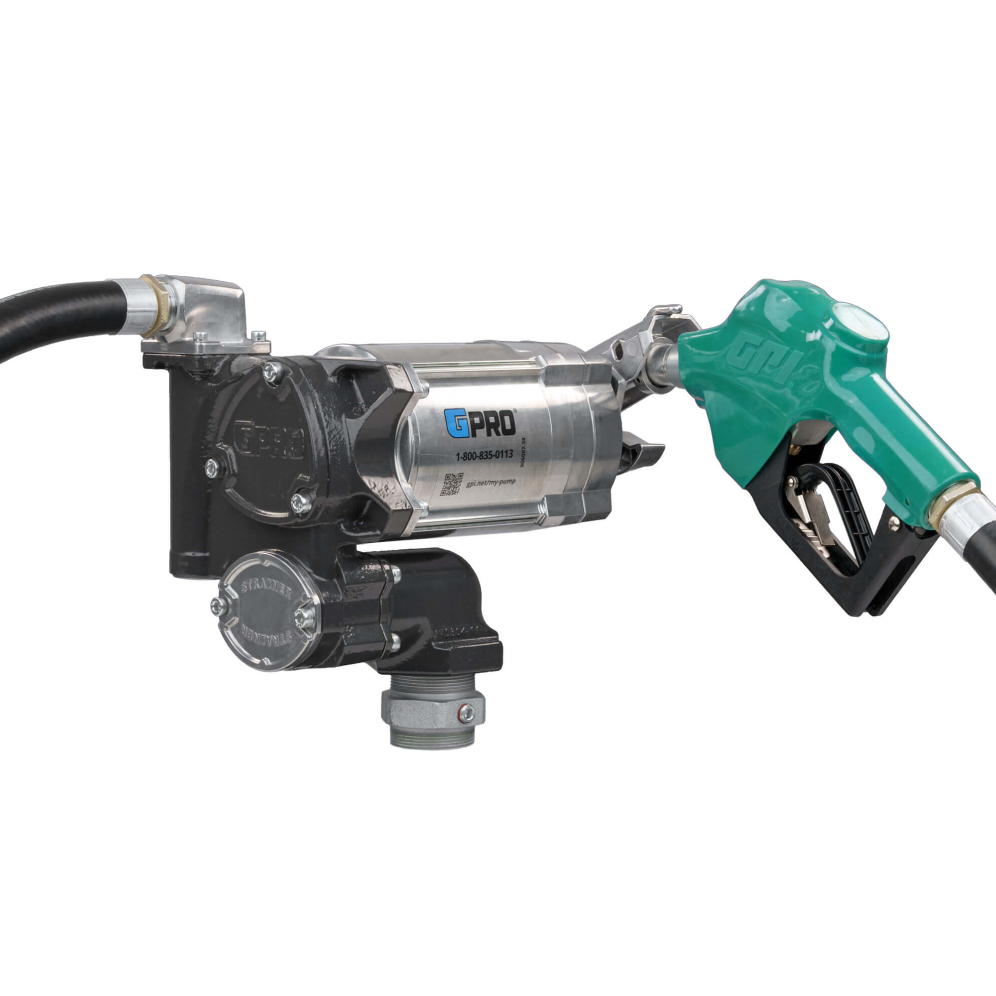 GPRO, V20 Fuel Transfer Pump, 20 GPM, 115V, AD Nozzle, GPM 20 Volts 115 Nozzle Type Automatic, Model V20-115AD