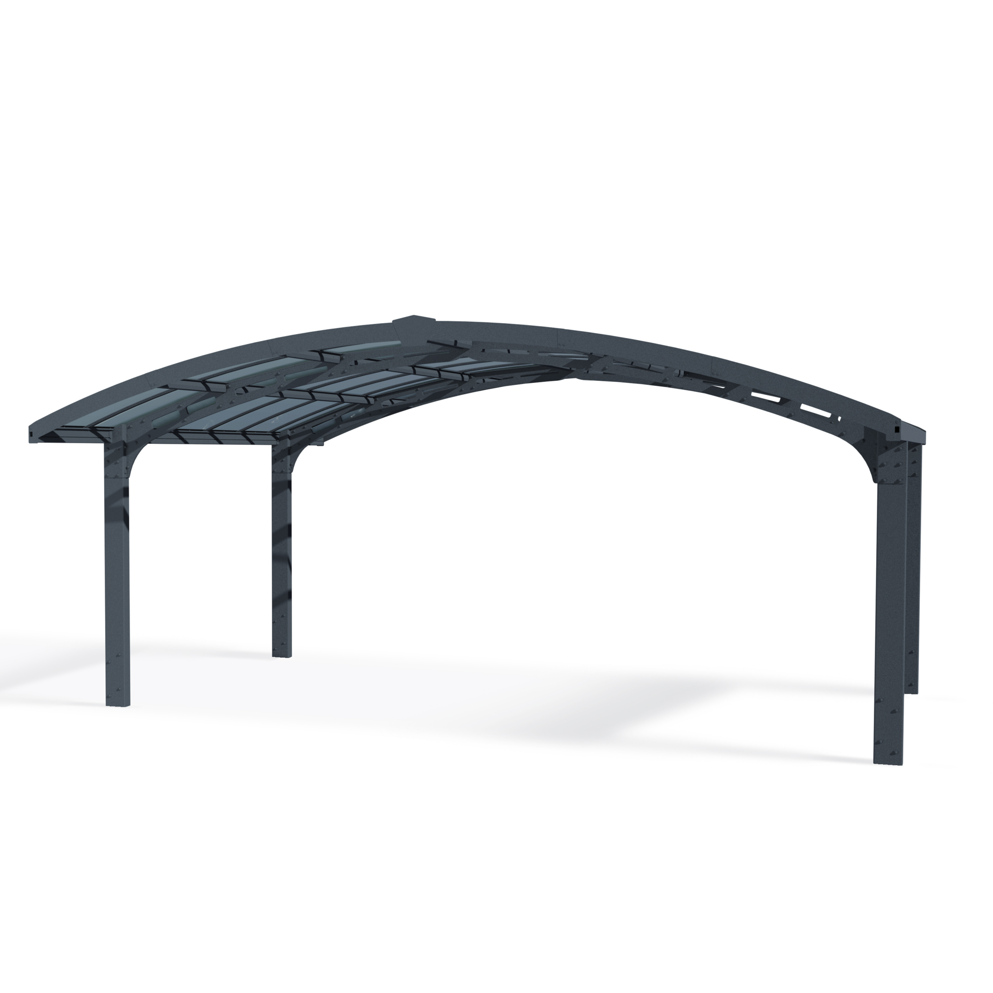 Poly-Tex Inc., Canopia Arizona Breeze Double Carport Arch-Style, Width 118 in, Height 118 in, Cover Material Polycarbonate, Model 704987