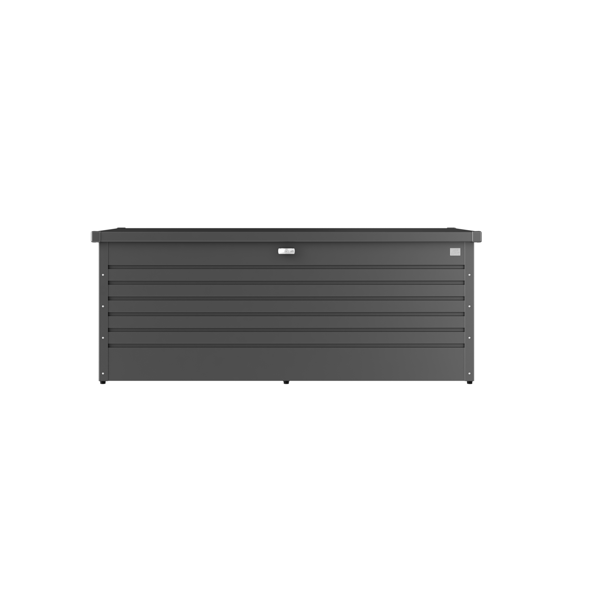 Poly-Tex Inc., 210 Gallon Metal Deck Box in Dark Gray, Model 65730