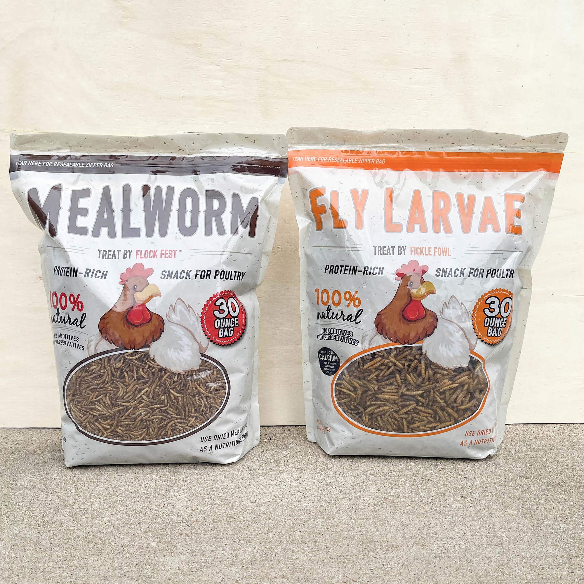 Buffalo Tools, 30 oz Bag Mealworm/Black Soldier Fly Larvae (2pk), Model BUGASST2