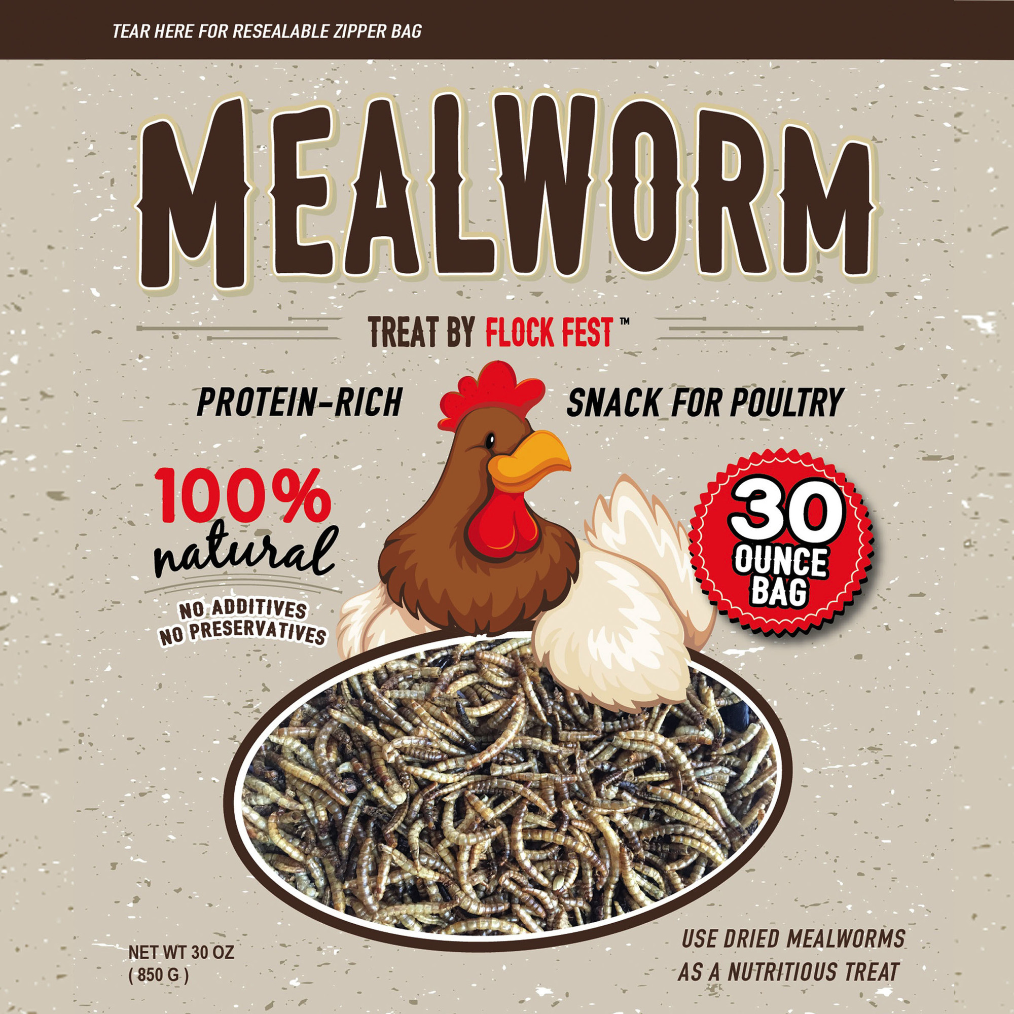 Buffalo Tools, 30 oz Bag Dried Mealworms, Model DMW30