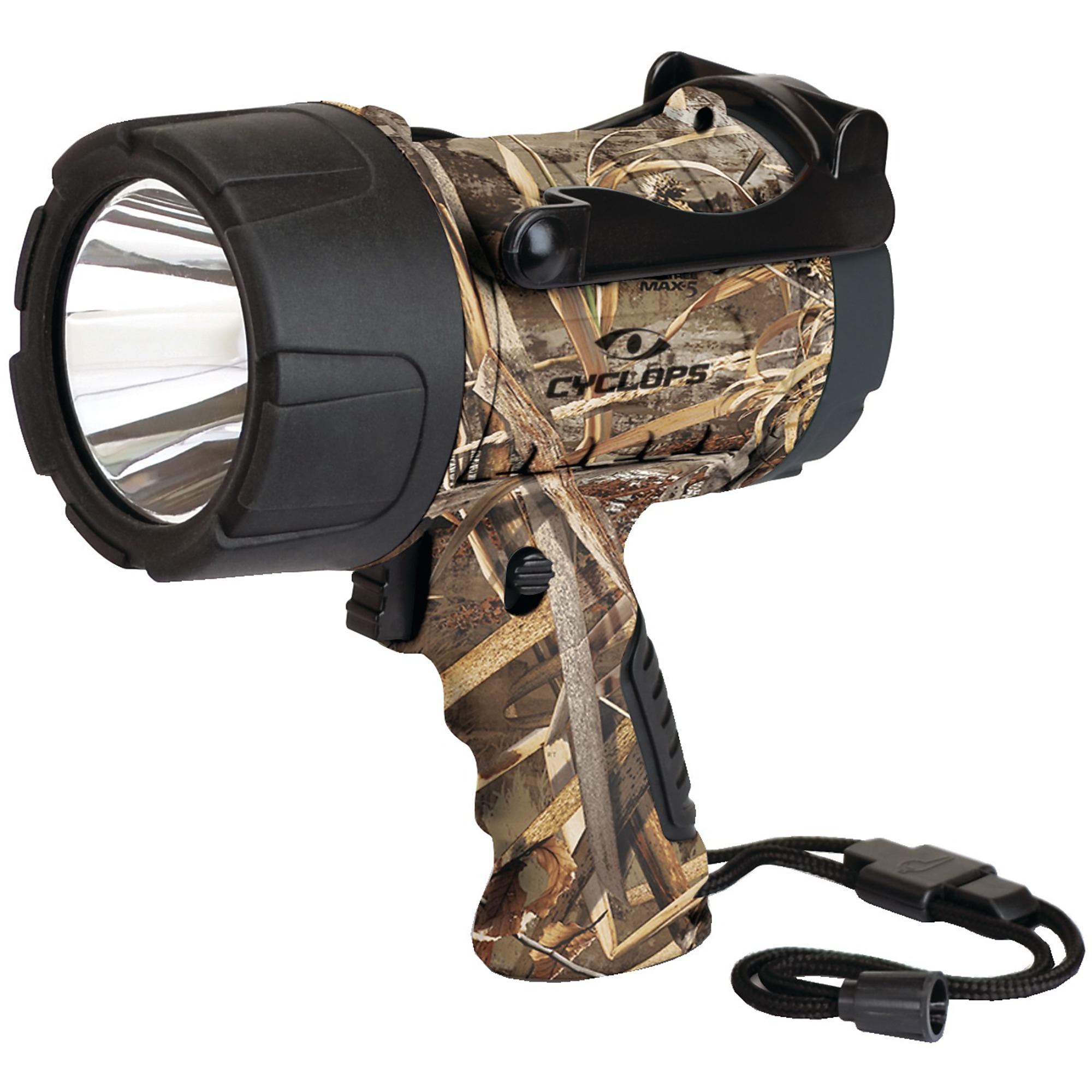 Cyclops, Realtree MAX-5 Camo Handheld LED Spotlight, Light Output 350 lumen, Light Bulb Type LED, Watts 4 Model CYC-350WPAA-RT