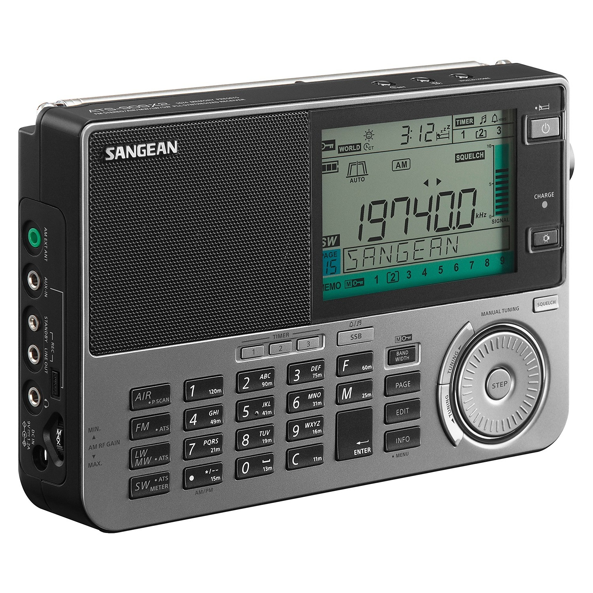 Sangean, Ultimate FM/SW/MW/LW/Air World Receiver Radio, Model ATS-909X2