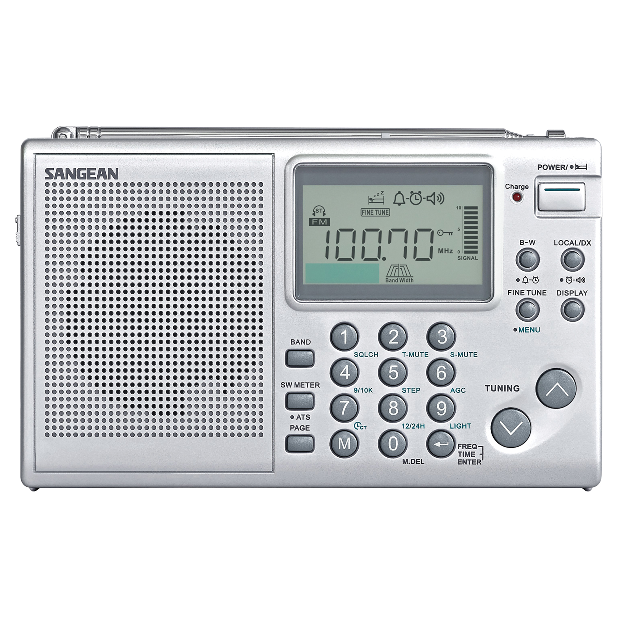 Sangean, Multi-Band FM/MW/SW World Receiver Radio, Model ATS-405