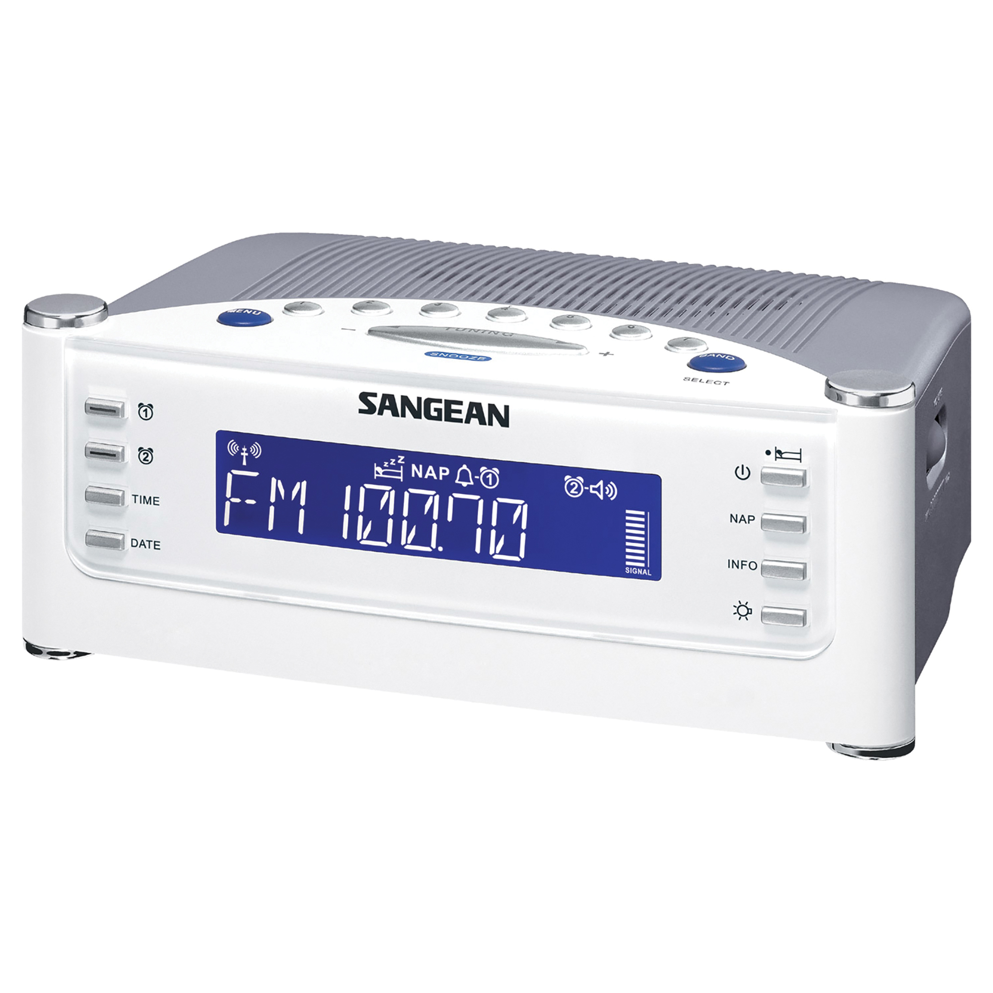 Sangean, AM/FM Atomic Clock Radio with LCD Display, Model RCR22