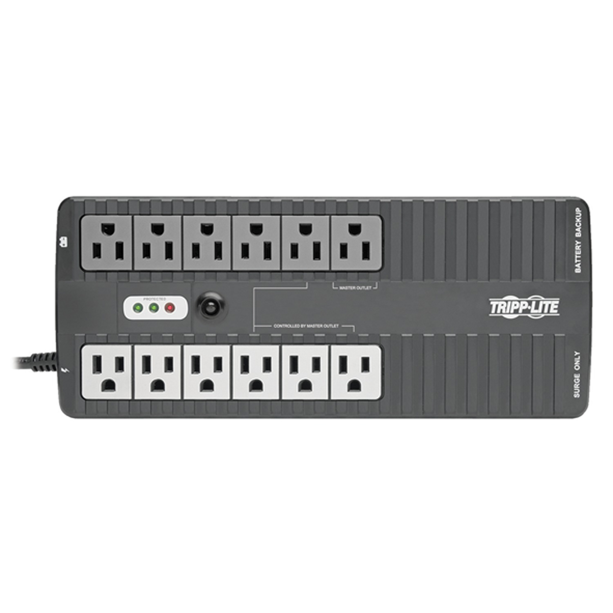 Tripp Lite by Eaton ECO Series, 12-Outlet Energy-Saving Standby UPS System, Volts 750 Running Watts 450 W, Model ECO750UPS