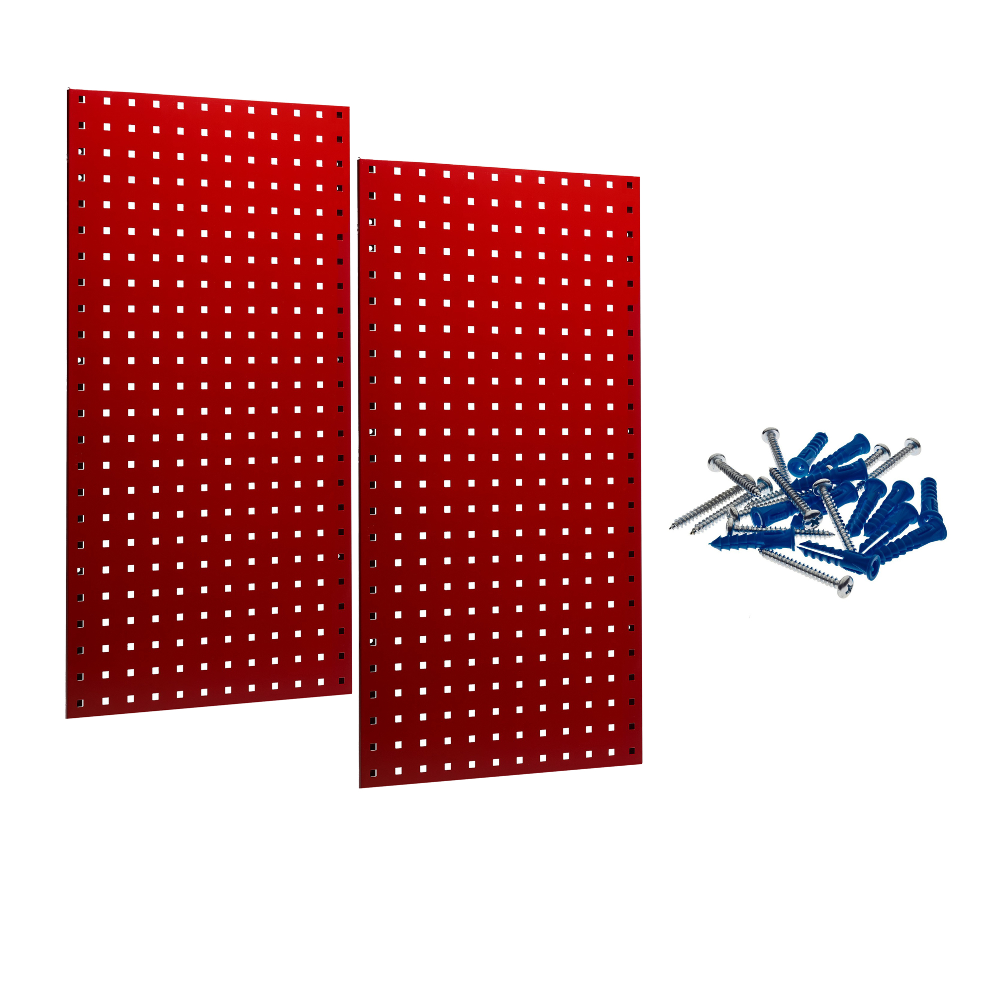 Triton Products, (2) 18-Gauge Steel Square Hole Pegboards, Capacity 350 lb, Length 18 in, Width 36 in, Model LB18-R