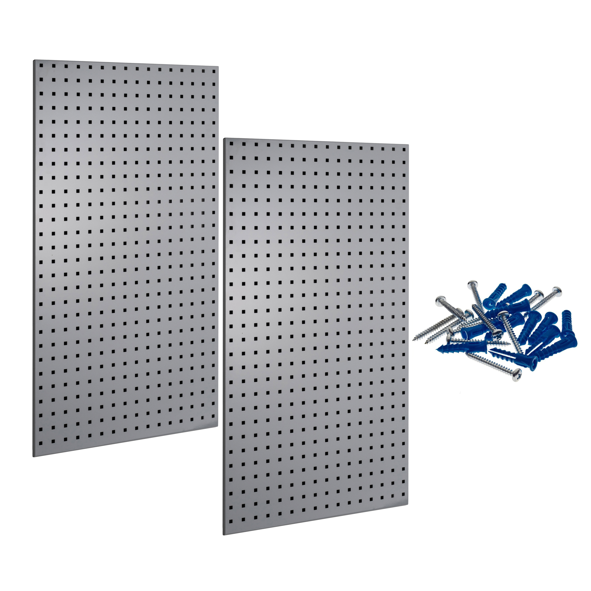Triton Products, (2) 18-Gauge Steel Square Hole Pegboards, Capacity 400 lb, Length 24 in, Width 42.5 in, Model LB2-G