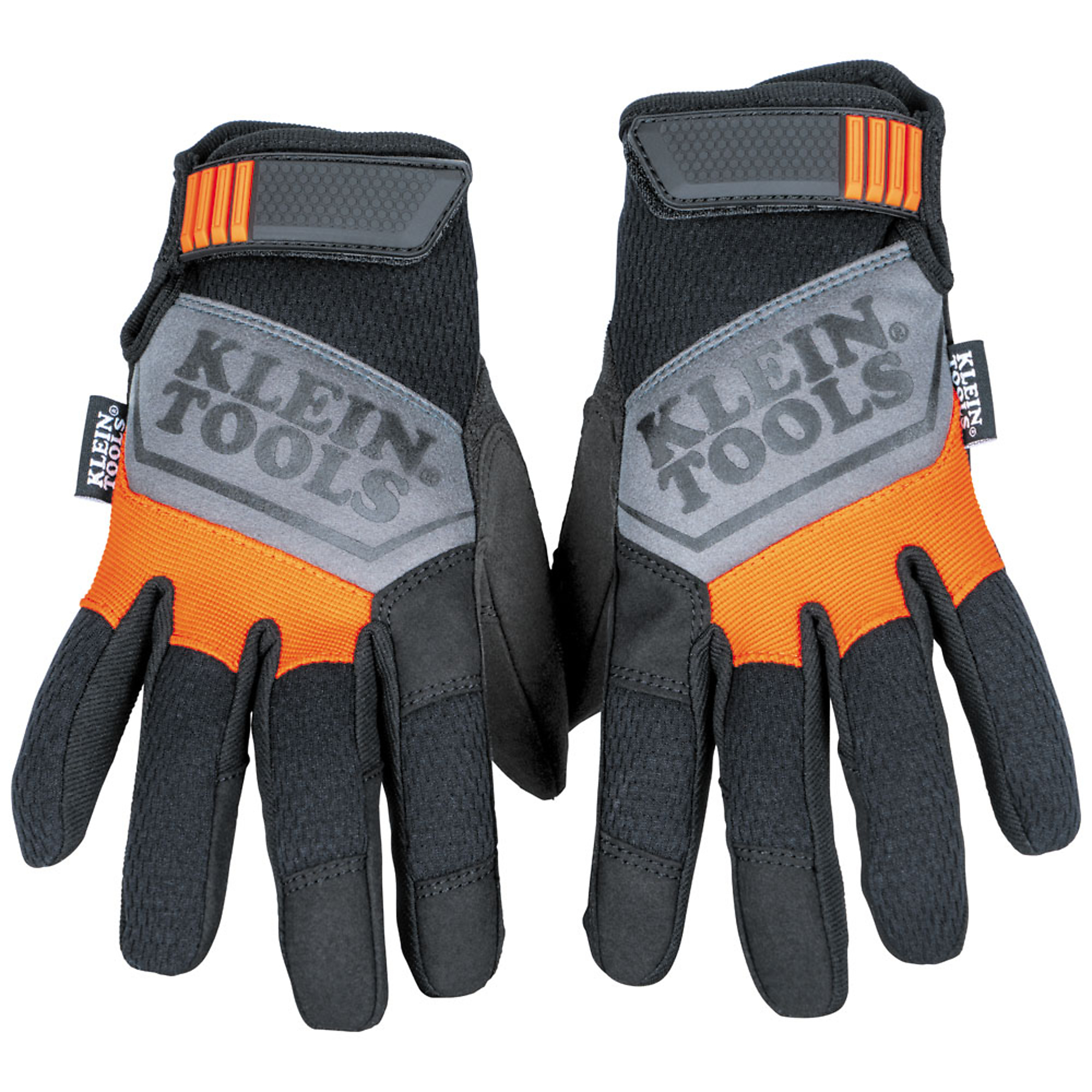 Klein Tools General Purpose Gloves XLarge Size XL Color Black Orange Grey Model 60597