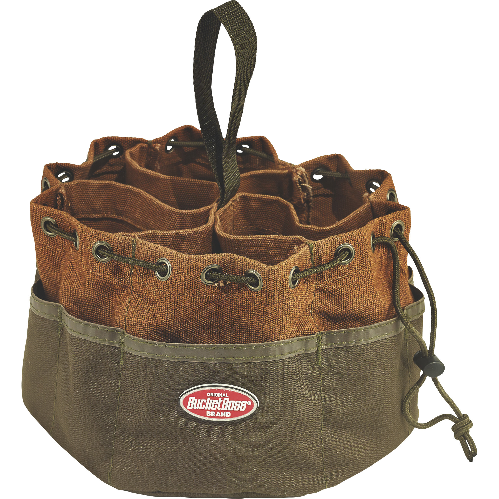 Bucket Boss 19-Pocket Parachute Bag â 7 1/4Inch W x 5 1/4Inch D x 13 1/2Inch H, Model 25001