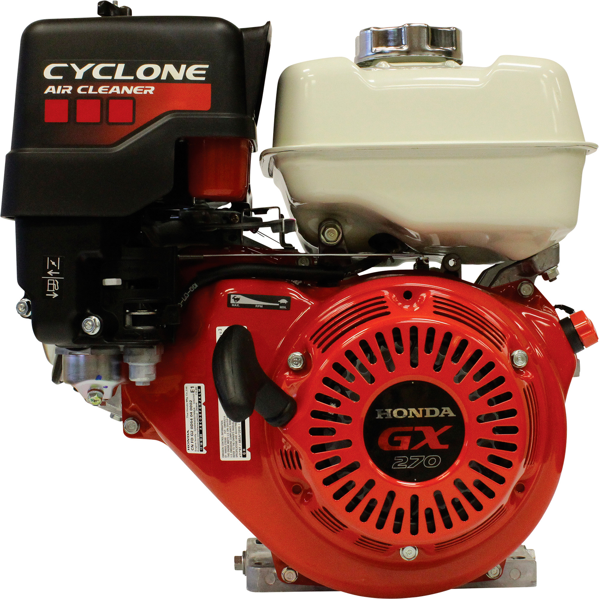 Honda Horizontal Engine with Cyclone Air Filter â 270cc, GX Series, 1Inch x 3 31/64Inch Shaft, Model GX270UT2QC9