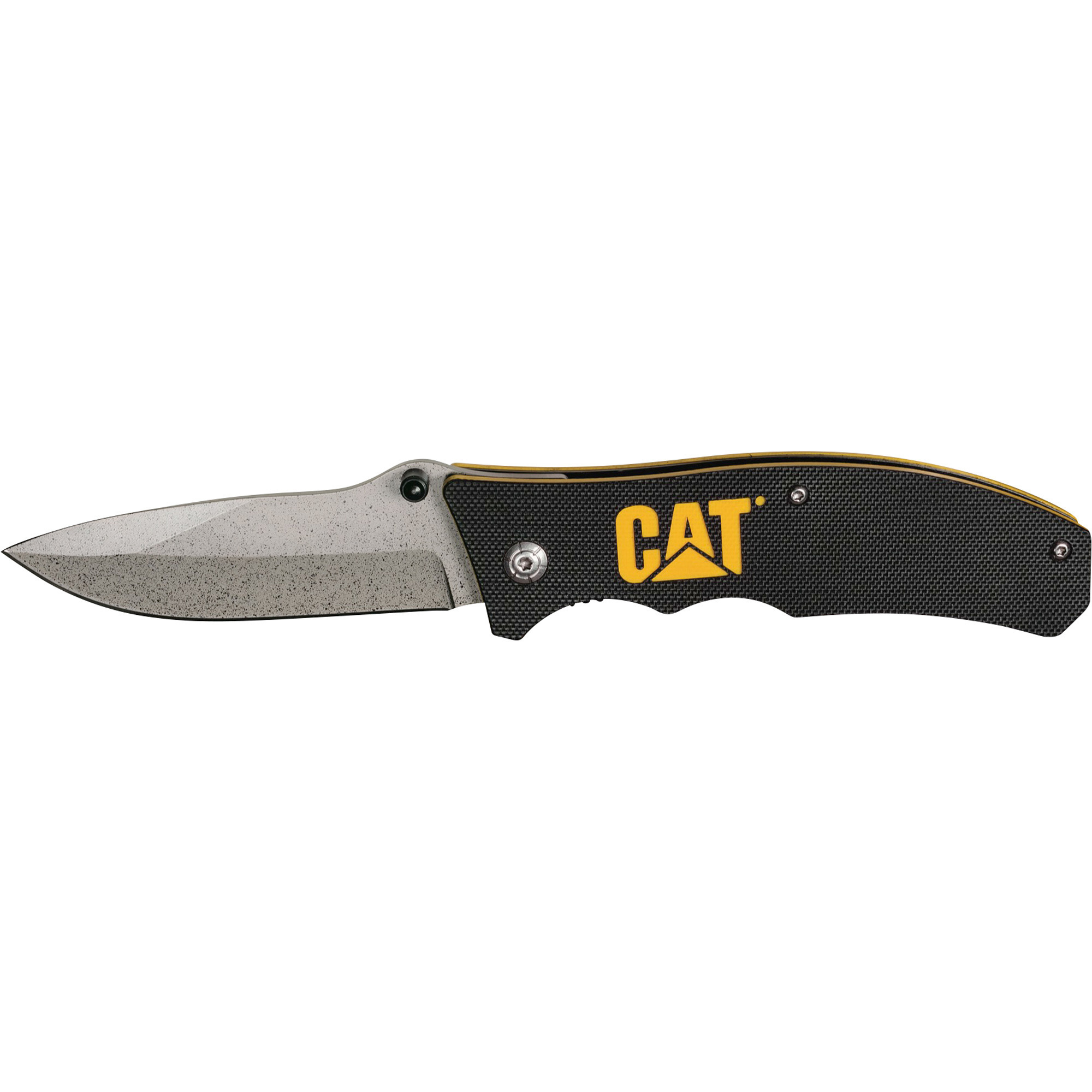CAT Drop Point Folding Knife, 7Inch L, Model 980002