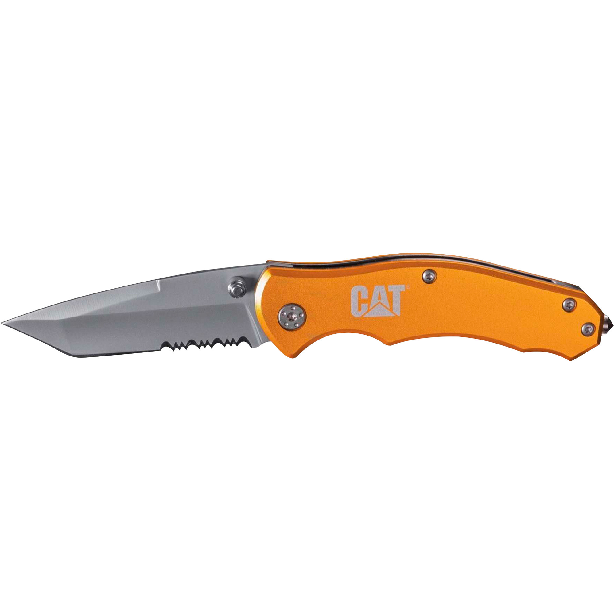 CAT Serrated Tanto Folding Knife, 6Inch L, Model 980011