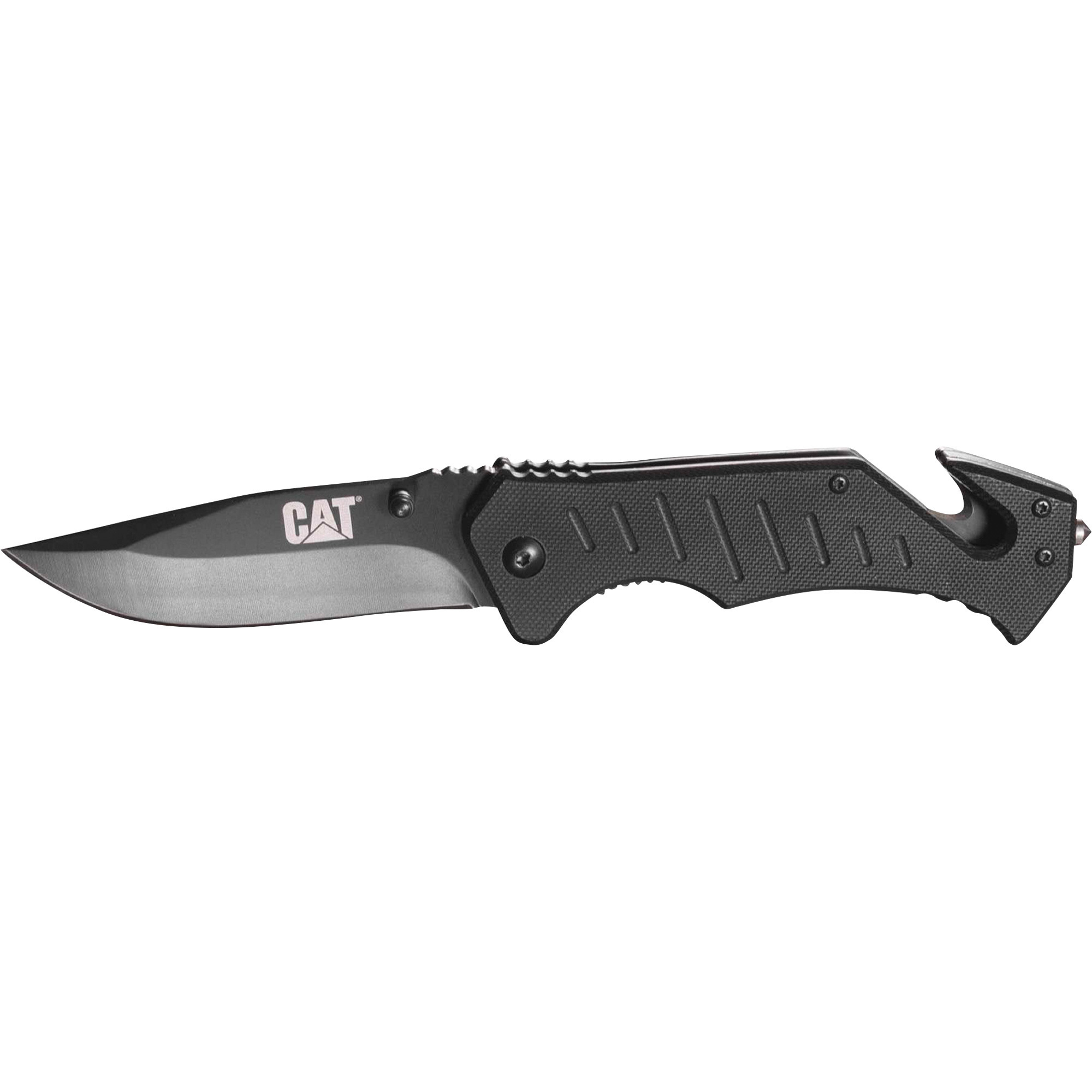 CAT Drop Point Folding Knife, 8Inch L, Model 980012