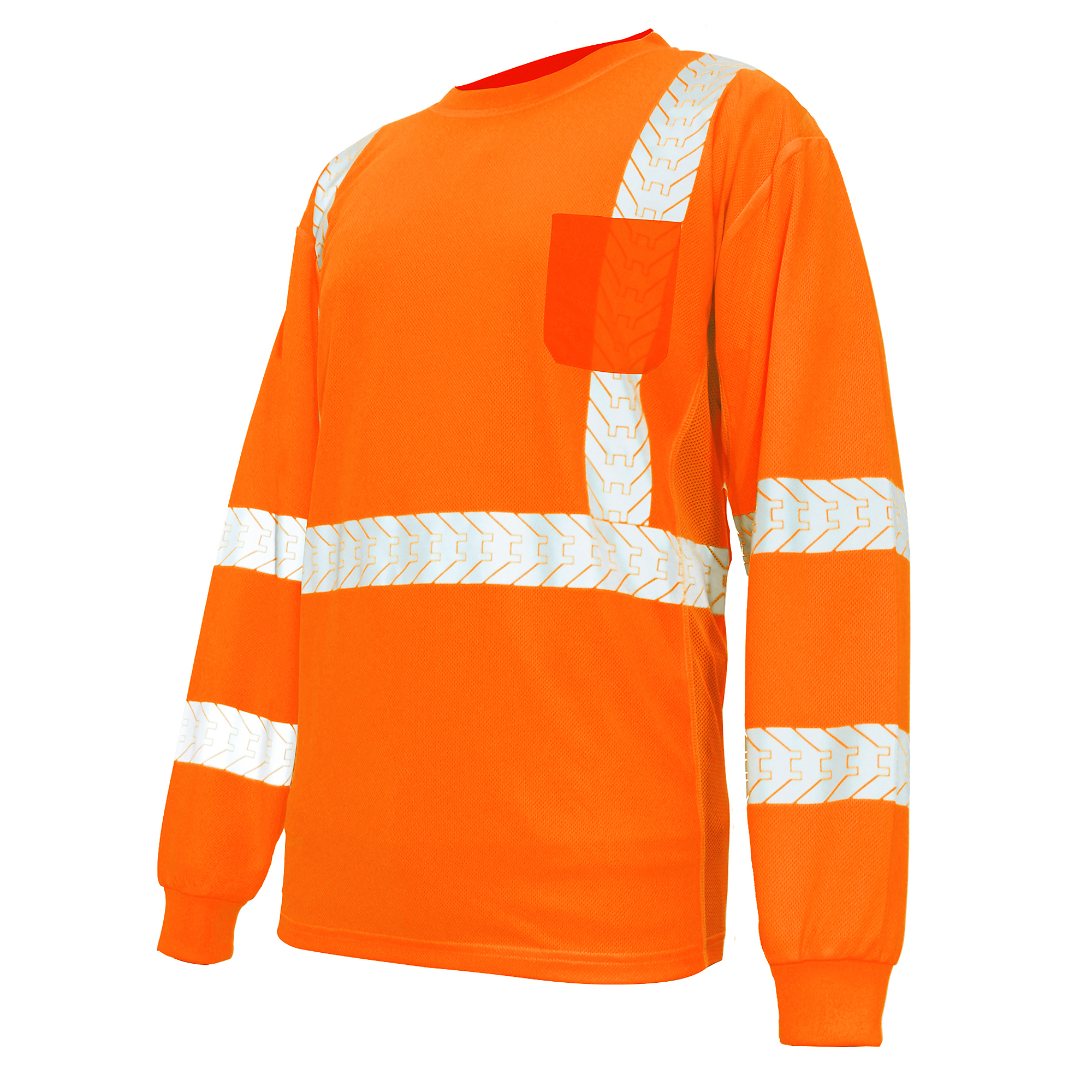 ORANGE HI-VIS LONG SLEEVEW /REFLECTIVE TRIMS L, Size L, Model# - General Electric GS114OL