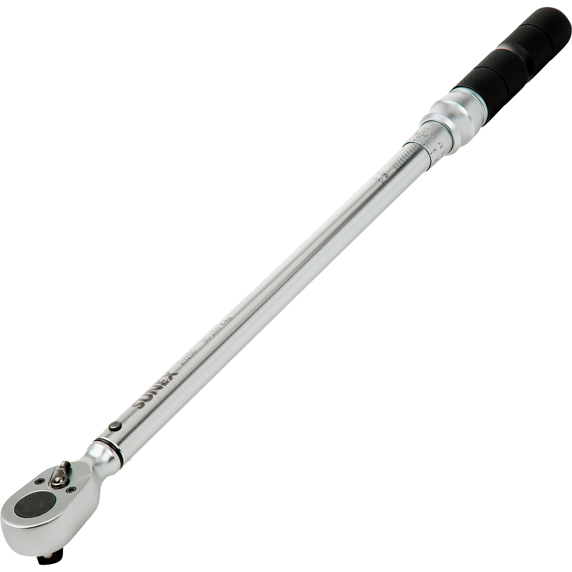Sunex 1/2Inch Drive Dual Direction Torque Wrench, 48 Tooth, Model 20250
