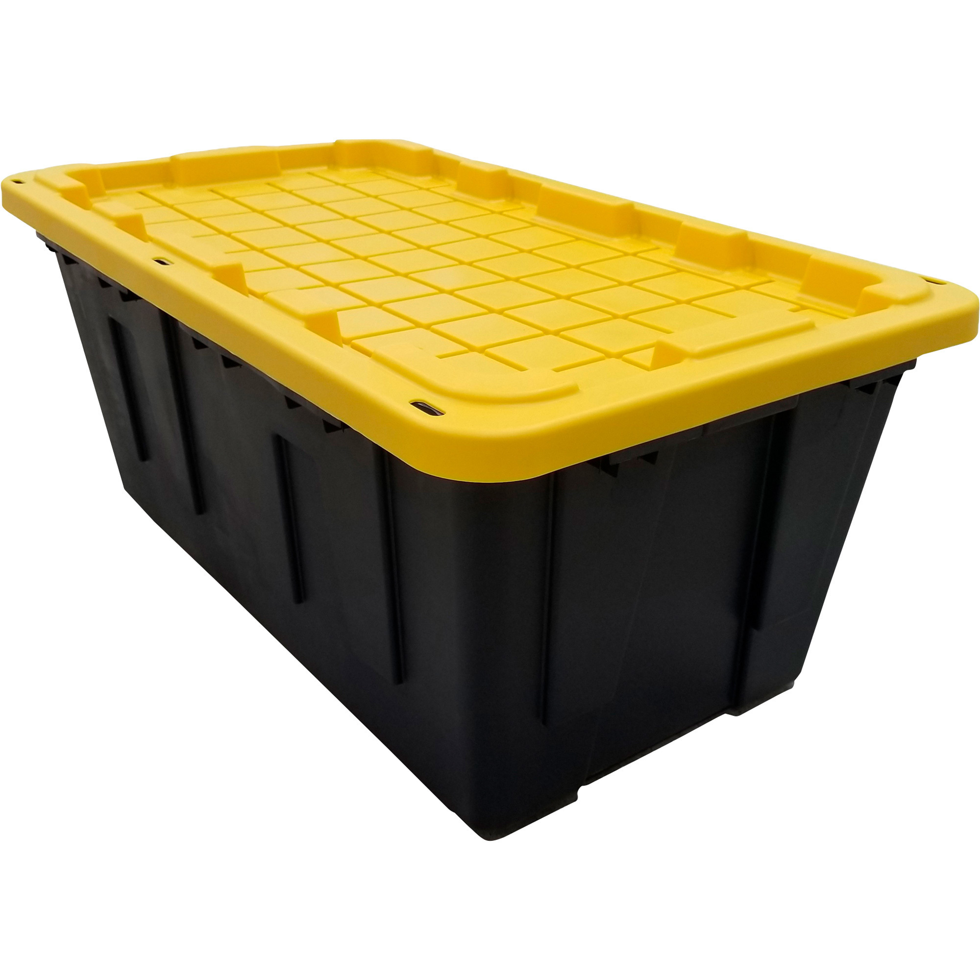 Tough Box 40-Gallon Storage Tote with Lid â 38.19Inch L x 21.88Inch W x 16.94Inch H, Model 40GTBXLTCB