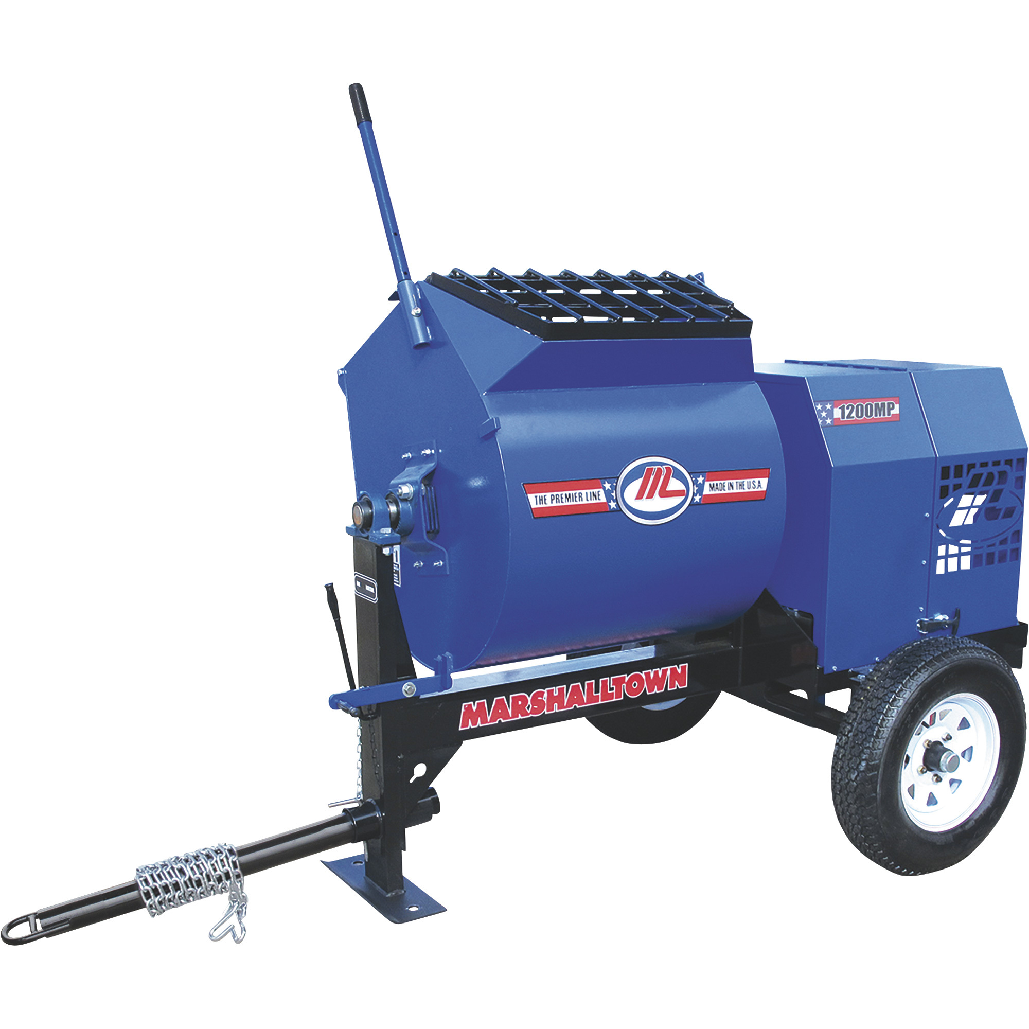 Marshalltown 1200MP Mortar/Plaster Mixer with Pintle Tow and 3 HP Electric Engine â Model 1200MP3EP