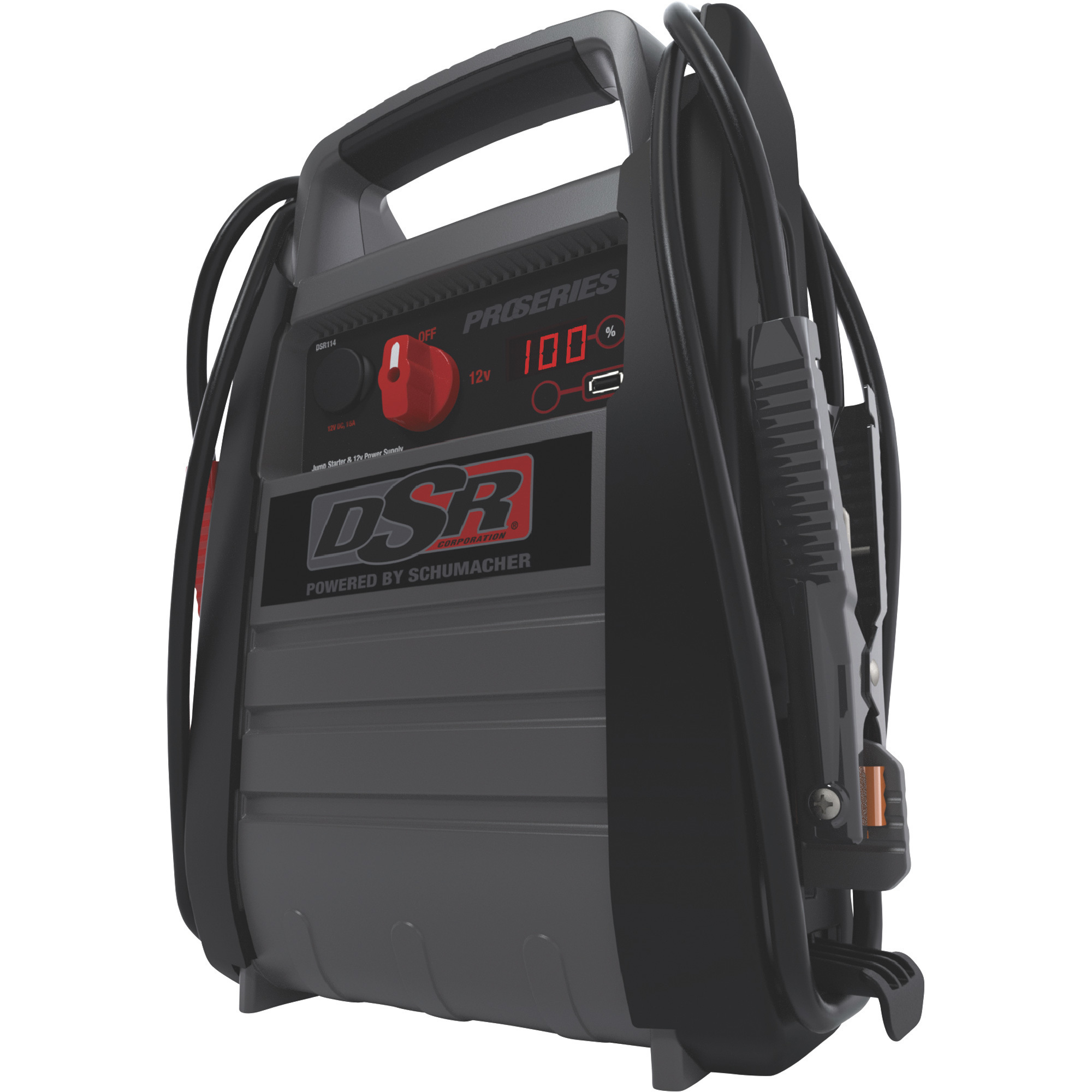 Schumacher DSR ProSeries Heavy-Duty Jump Starter with Digital Display â 12V, 1 Battery, Model DSR114