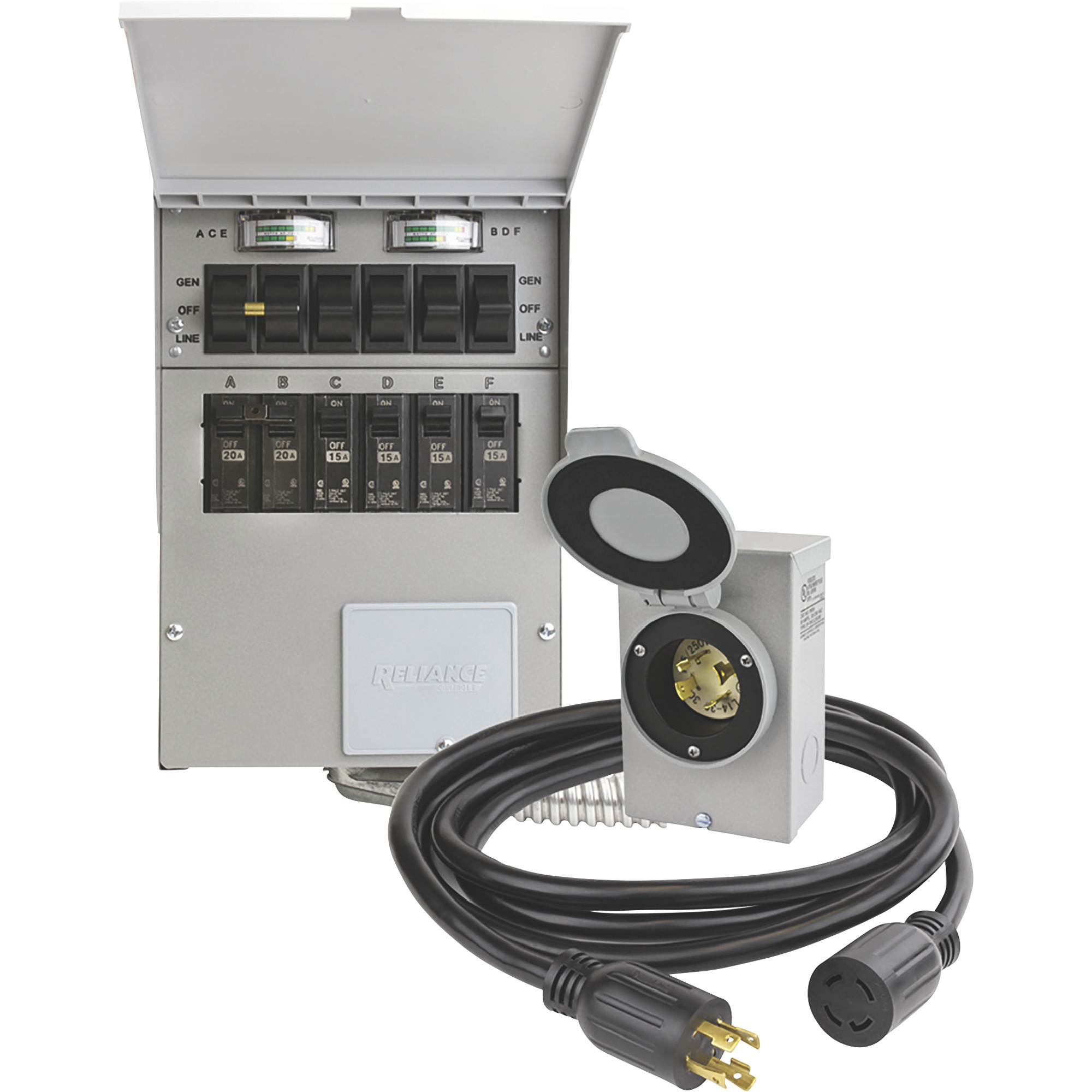 Reliance Generator Transfer Switch Kit â 6 Circuits, Model 306CRK