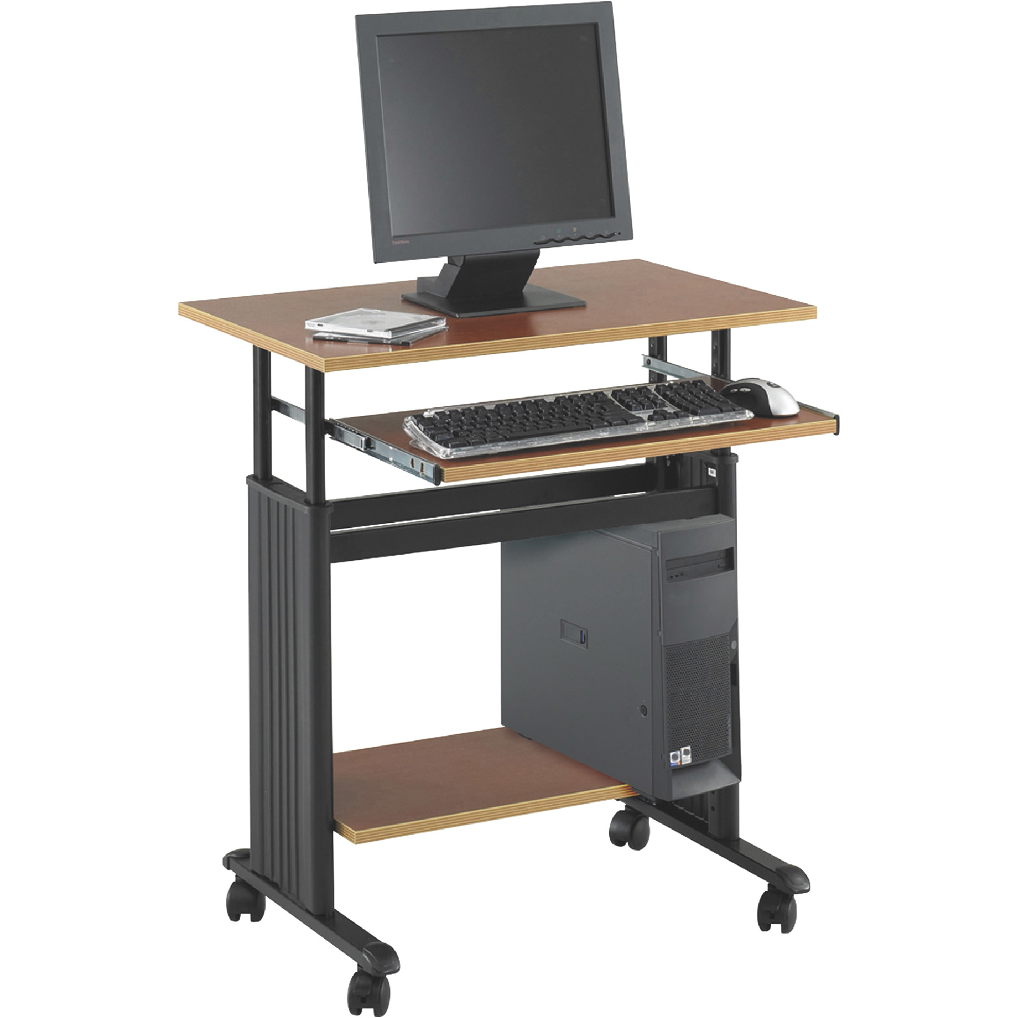Safco Muv Adjustable-Height Mobile Computer Standing Desk — 28Inch W, Model 1925CY -  Mayline Safco