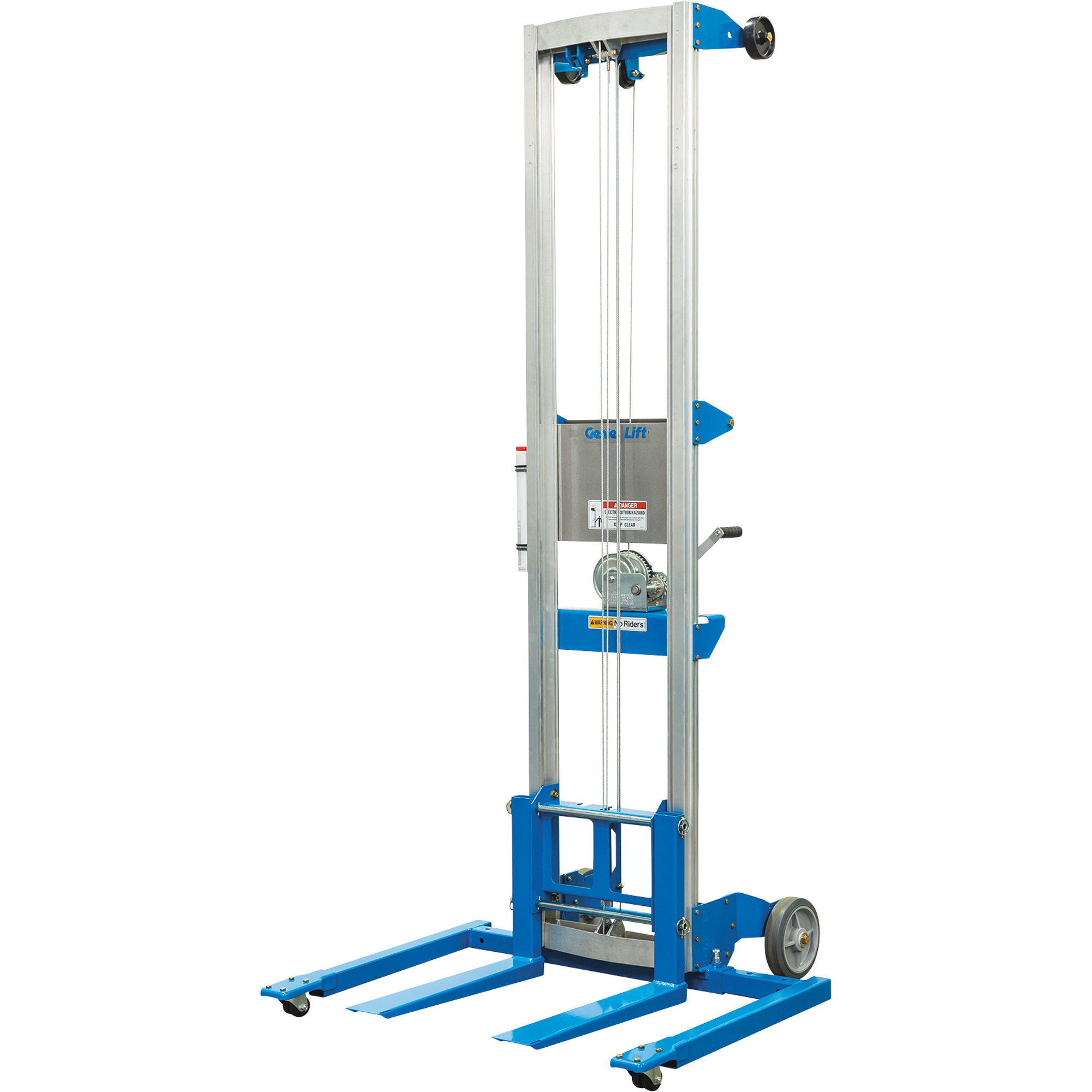 Genie Material Manual Lift with Straddle Base â10ft. Lift, 350-Lb. Capacity, Model GL-10 STRADDLE