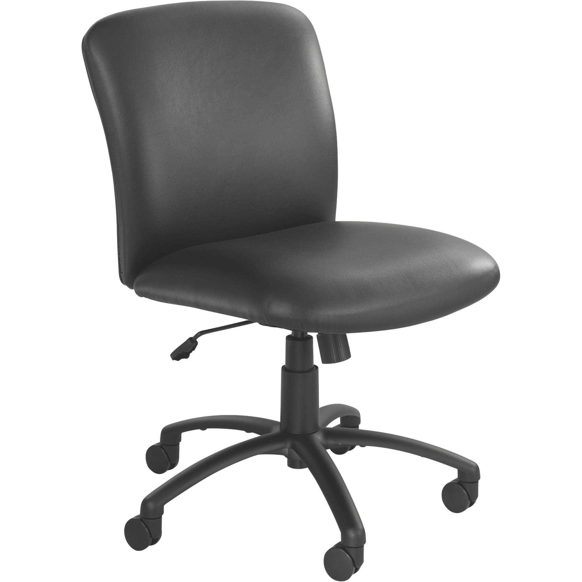 Safco Uber Big and Tall Mid Back Chair — Black Vinyl, Model 3491BV -  SAFCO Products
