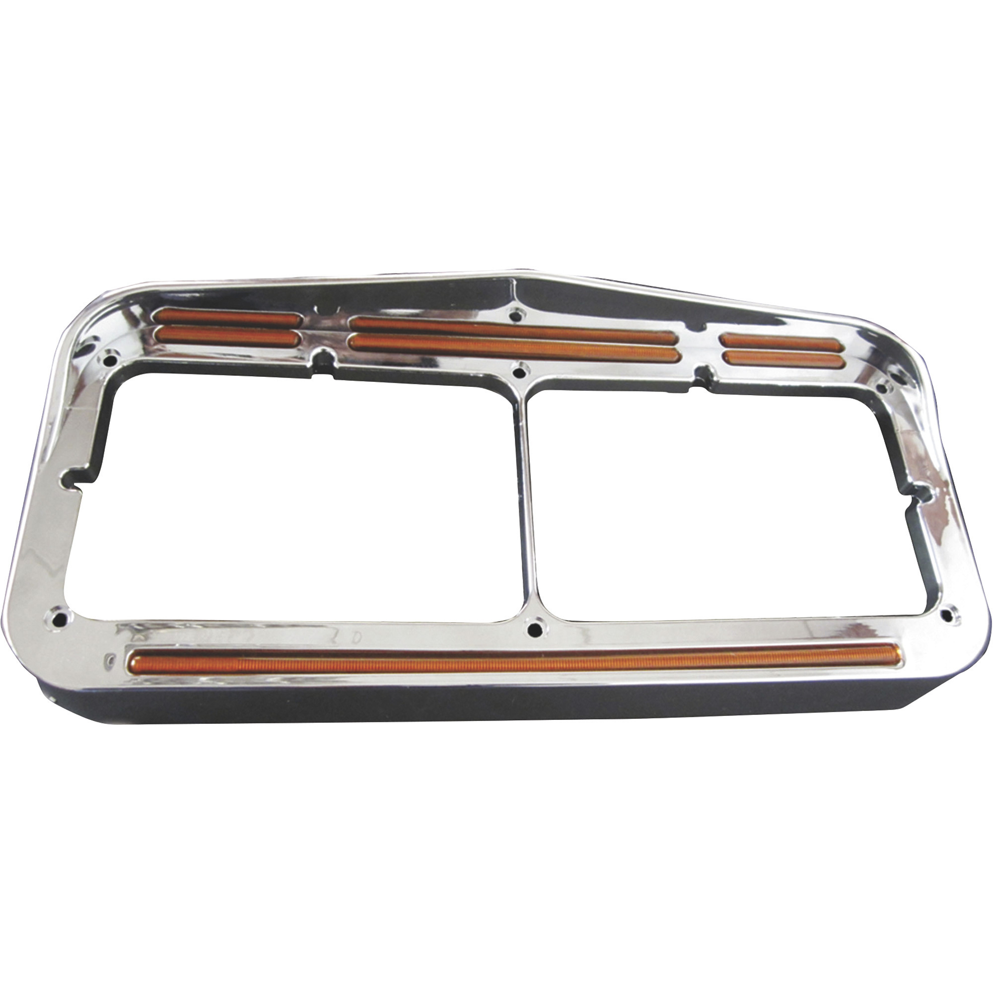 Trux Accessories Flatline Marker Universal Semi-Truck Headlight Bezel â Amber, Model TU-1029A