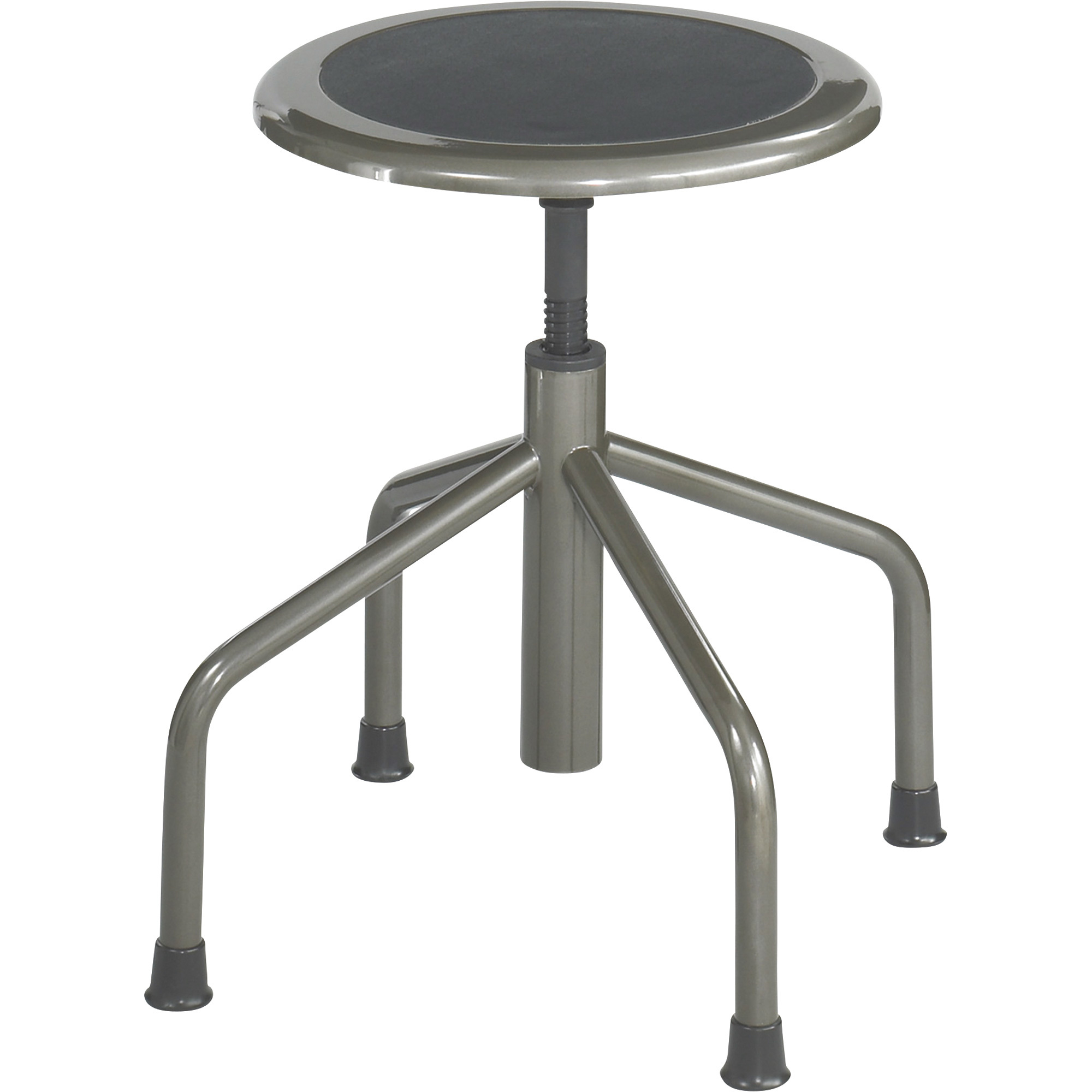Safco Diesel Low Base Steel Industrial Stool — 15Inch Diameter x 16-22Inch H, Pewter, Model 6665 -  Mayline Safco, 6669