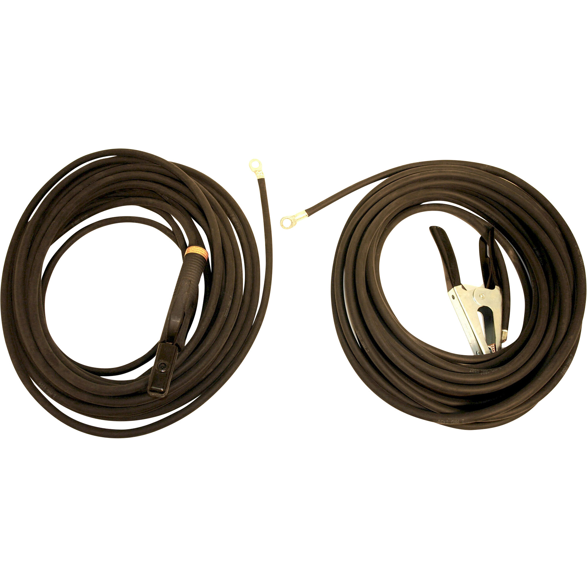 Hobart Welding Stick Cable Set â No. 2, 50ft. Electrode Cable with Holder, 50ft. Work Cable with Clamp, 2-Piece Set, Model 195195