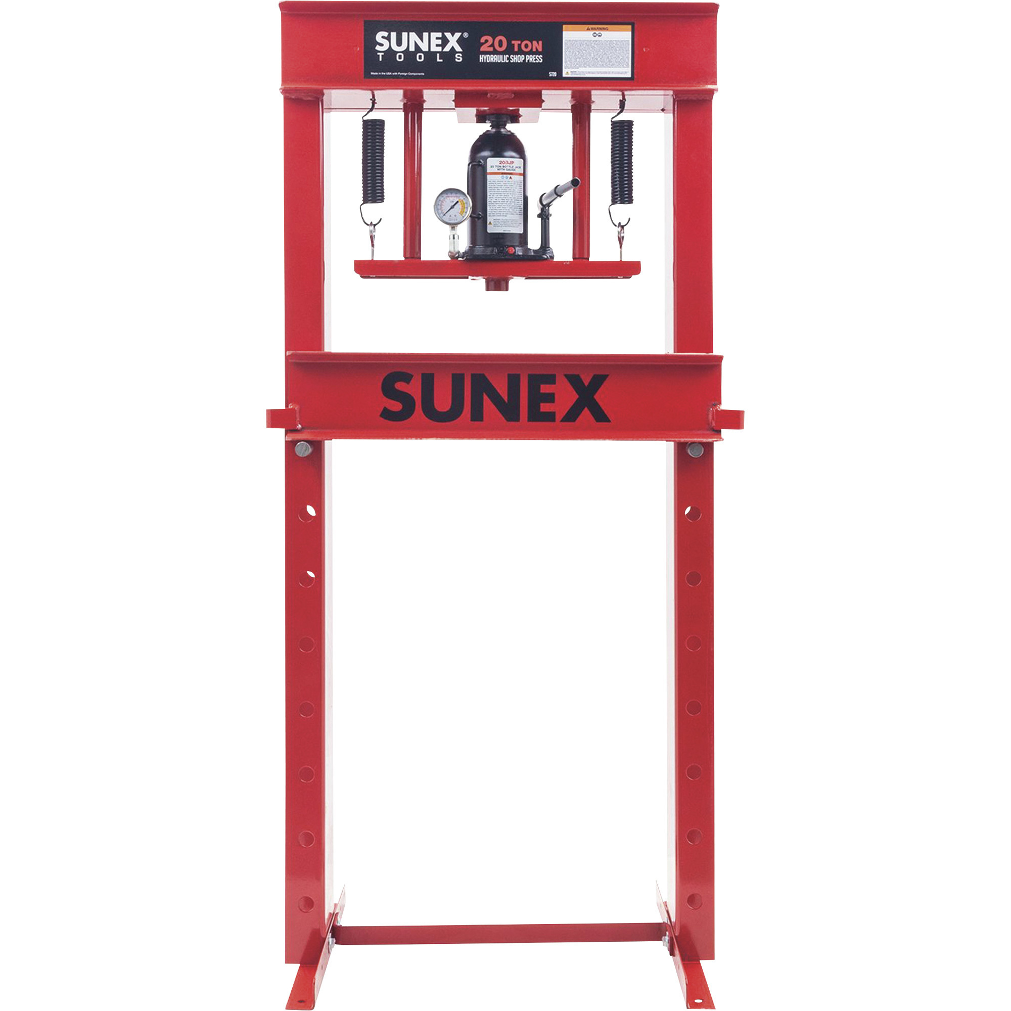 SUNEX 20-Ton Manual Shop Press, Model 5720