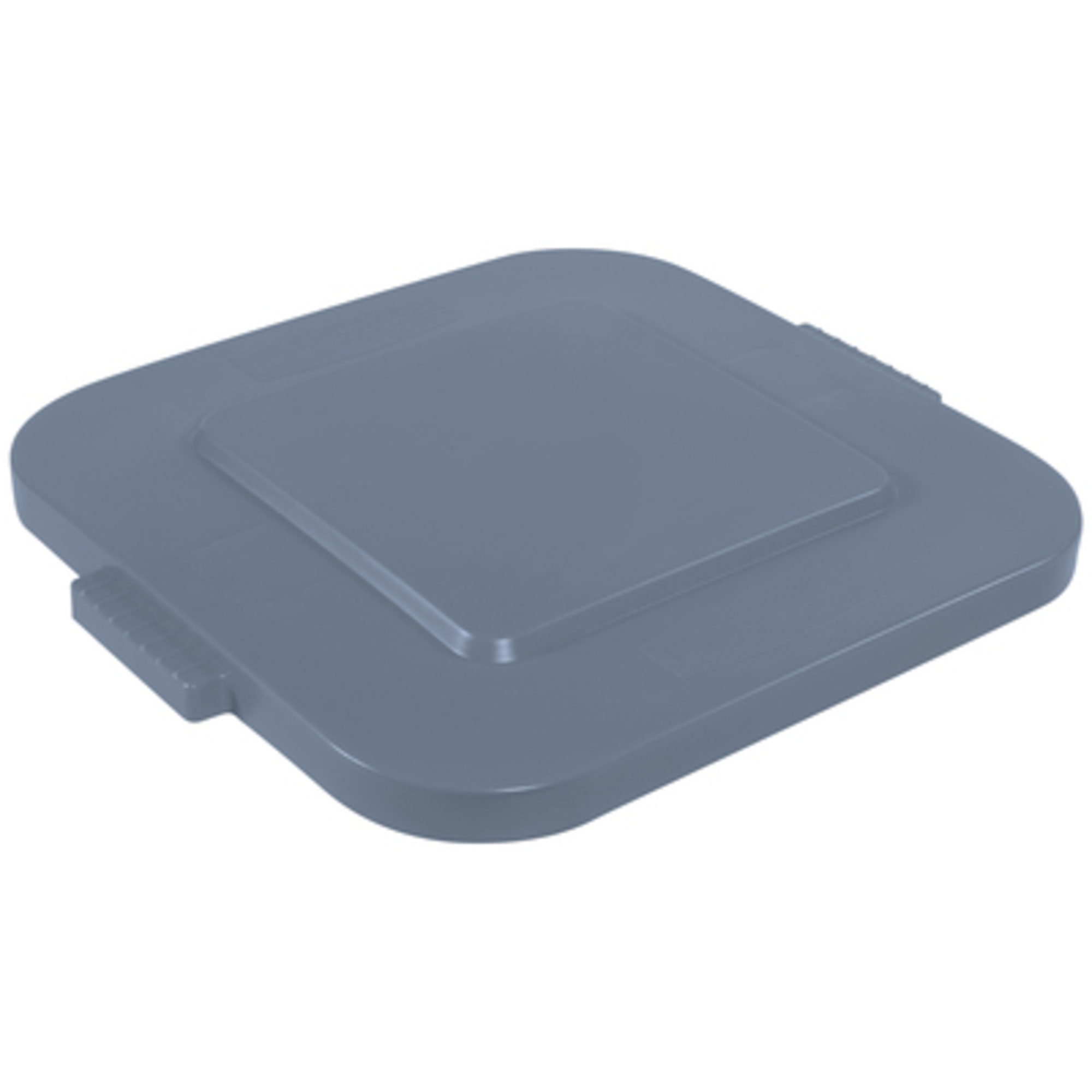 Rubbermaid  Square Container Flat Lid - 28 Gal., Gray, Model# - Brute RUB128LGR