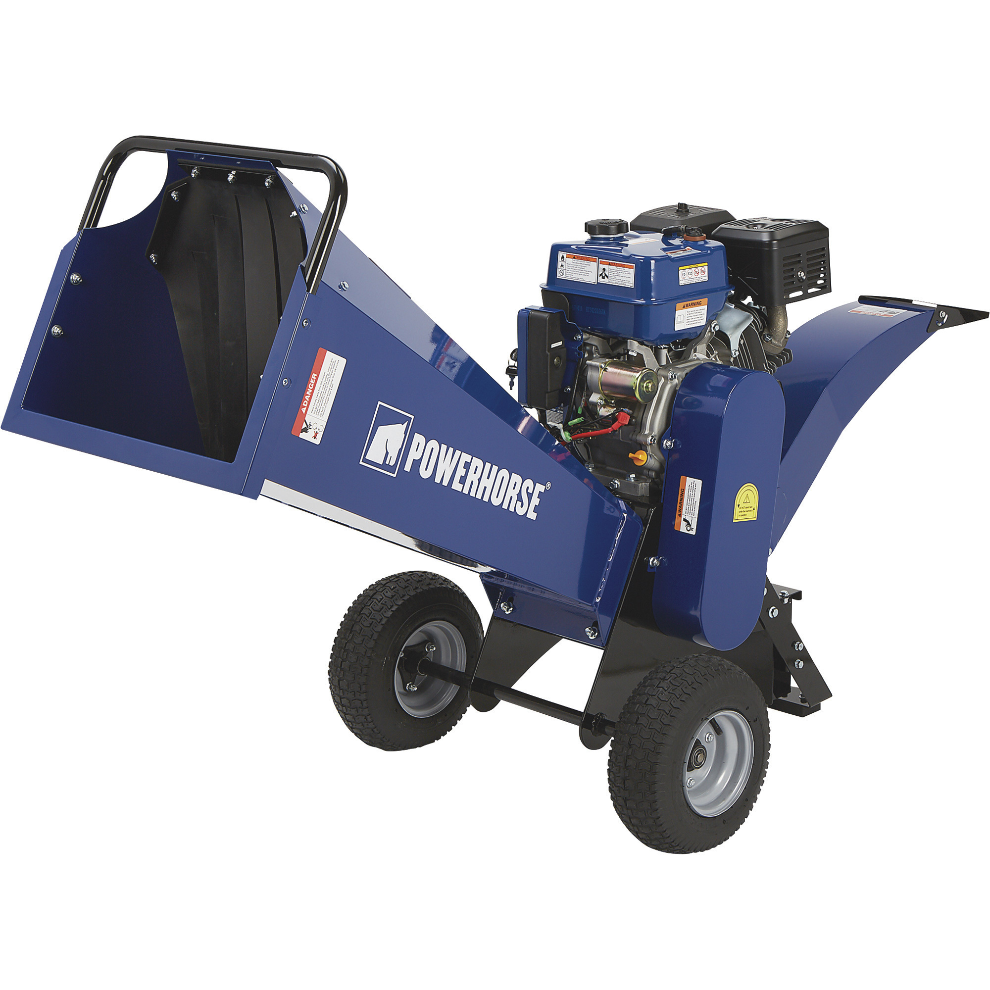 Powerhorse Wood Chipper/Shredder, 420cc OHV Engine, 3600 Max. RPM, 4Inch Branch Capacity