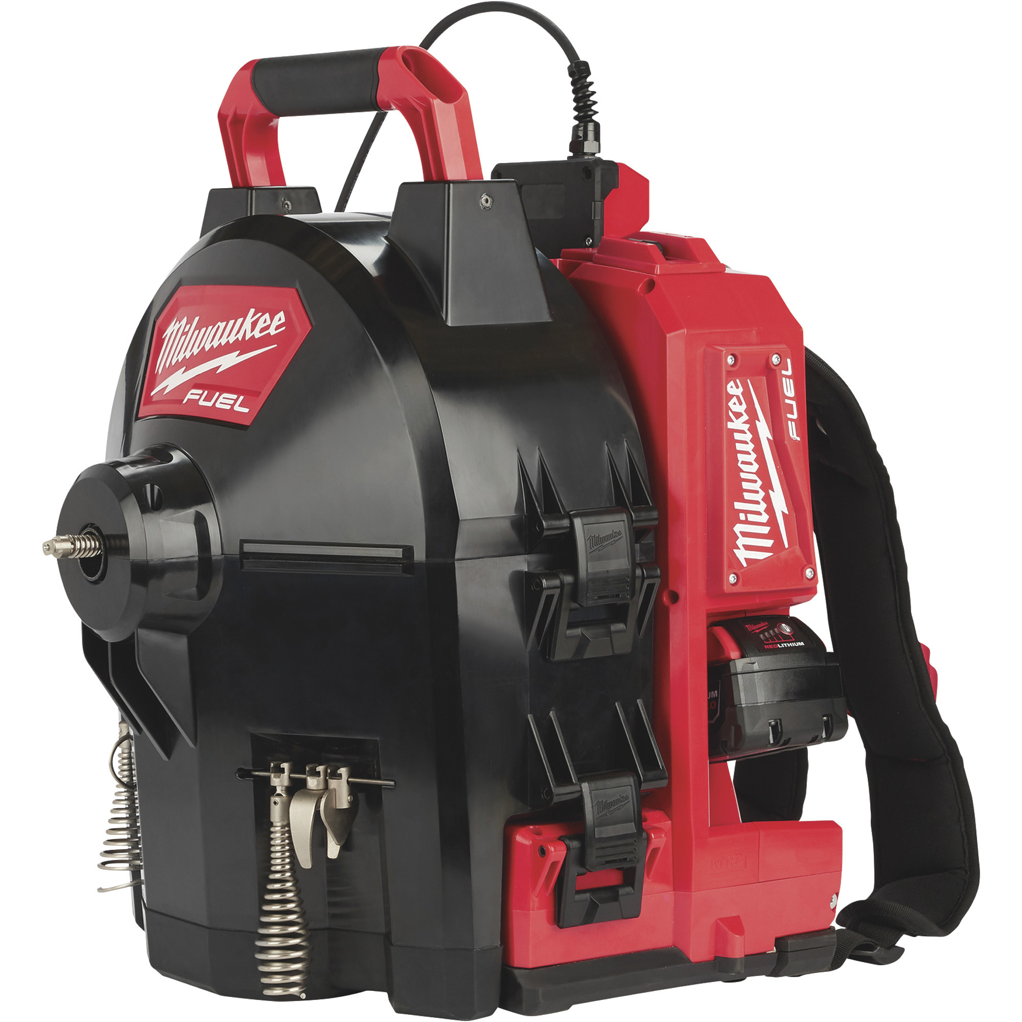 M18 FUEL Lithium-Ion Cordless Switch Pack Sectional Drum Drain Cleaning System, Model - Milwaukee 2775B-211