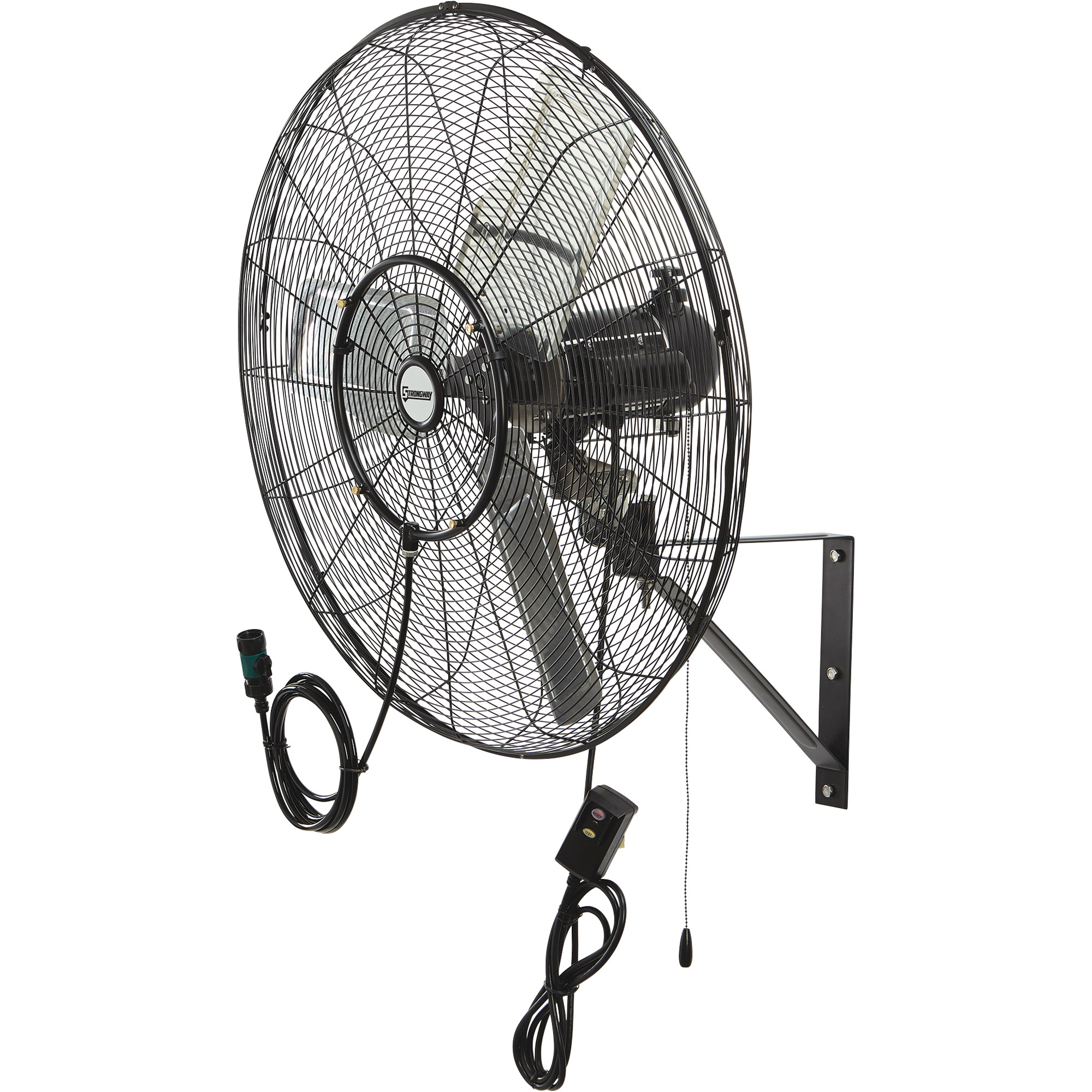 Strongway Outdoor Wall-Mount Misting Fan â 30Inch, 7,200 CFM