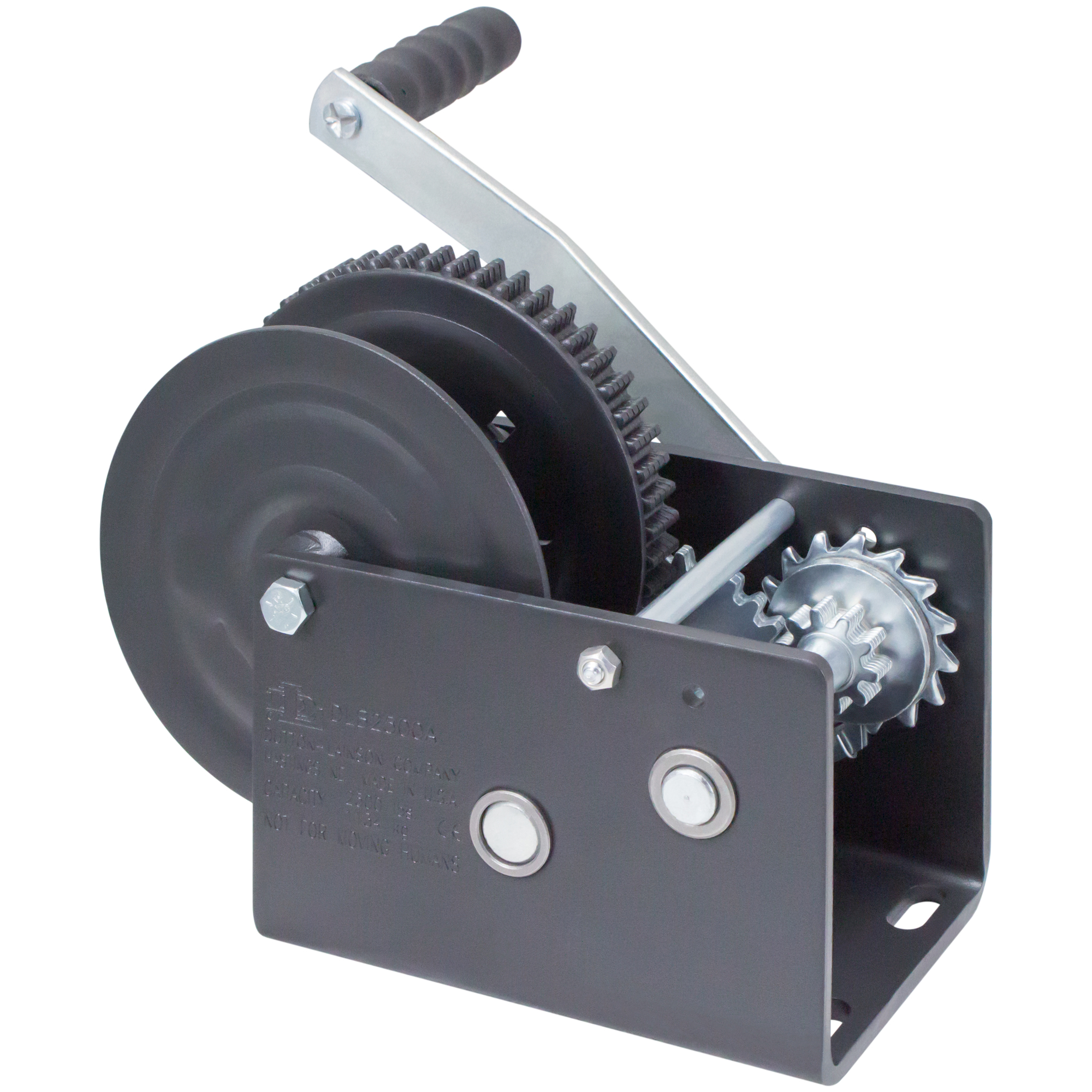 Dutton-Lainson Single Speed Hand Winch with Automatic Brake, 2500-Lb. Capacity, Model DLB2500A