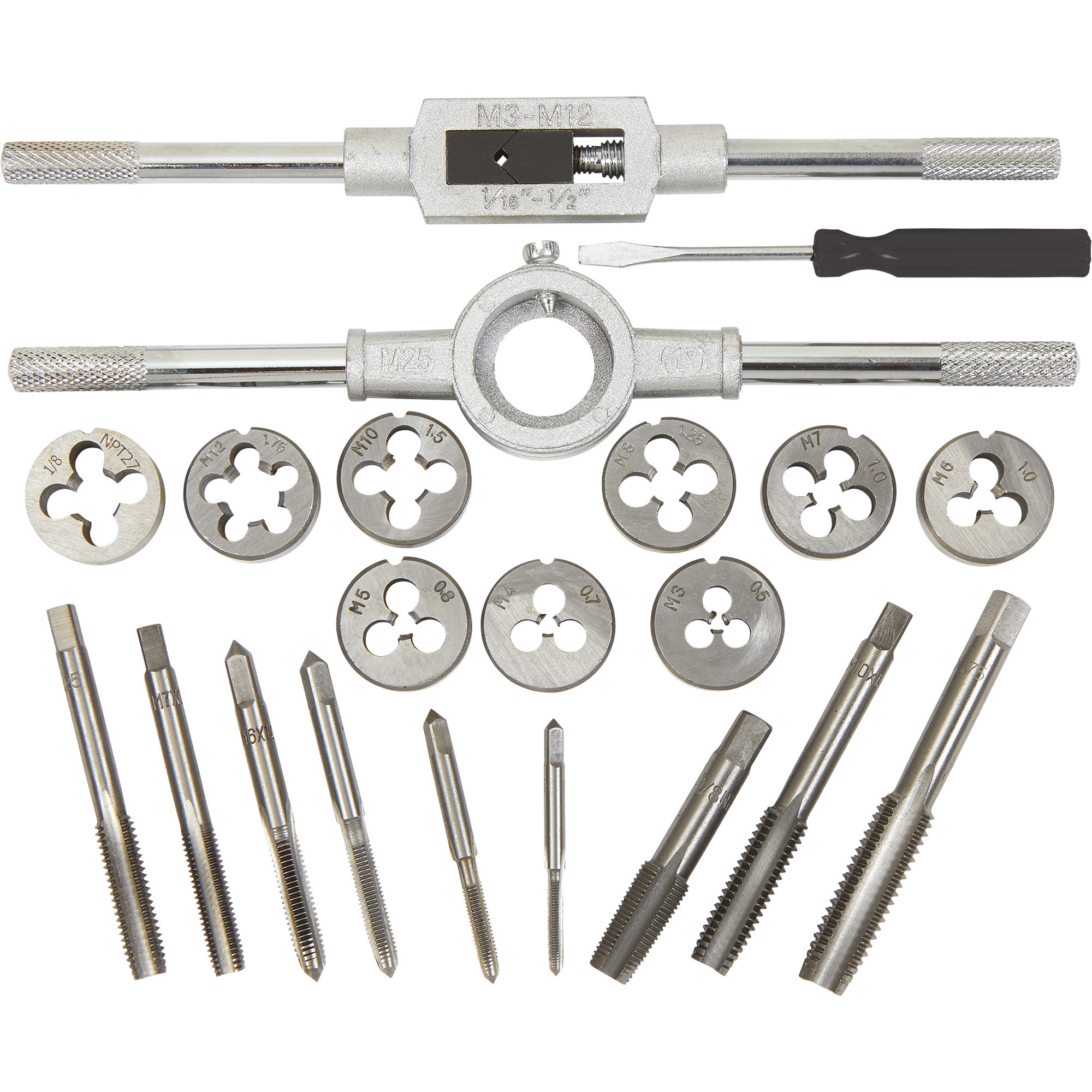 Ironton Tap and Die Set, 21-Piece, Metric