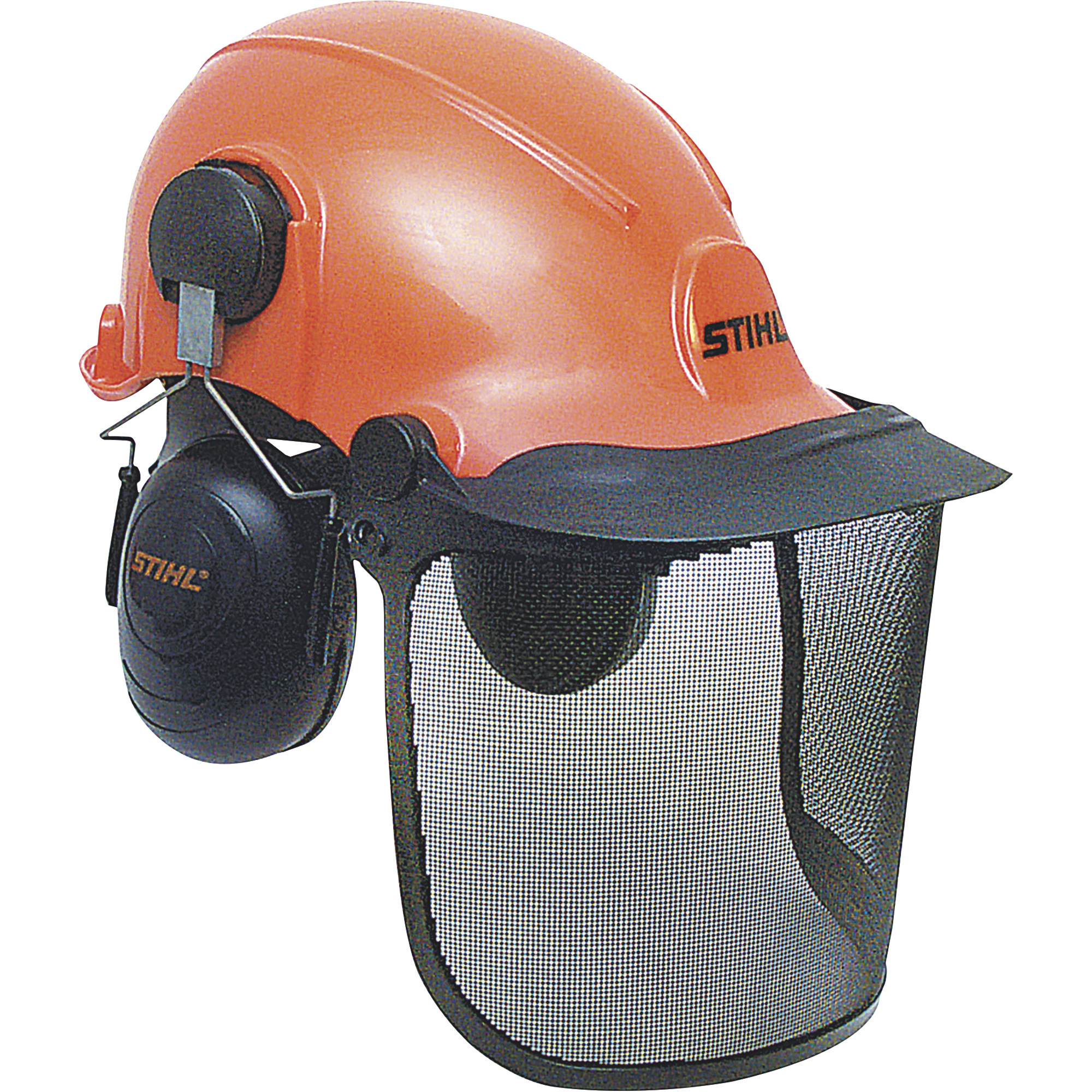 STIHL Complete Forestry Helmet System â One Size Fits Most, Orange, Model 0000 886 0100