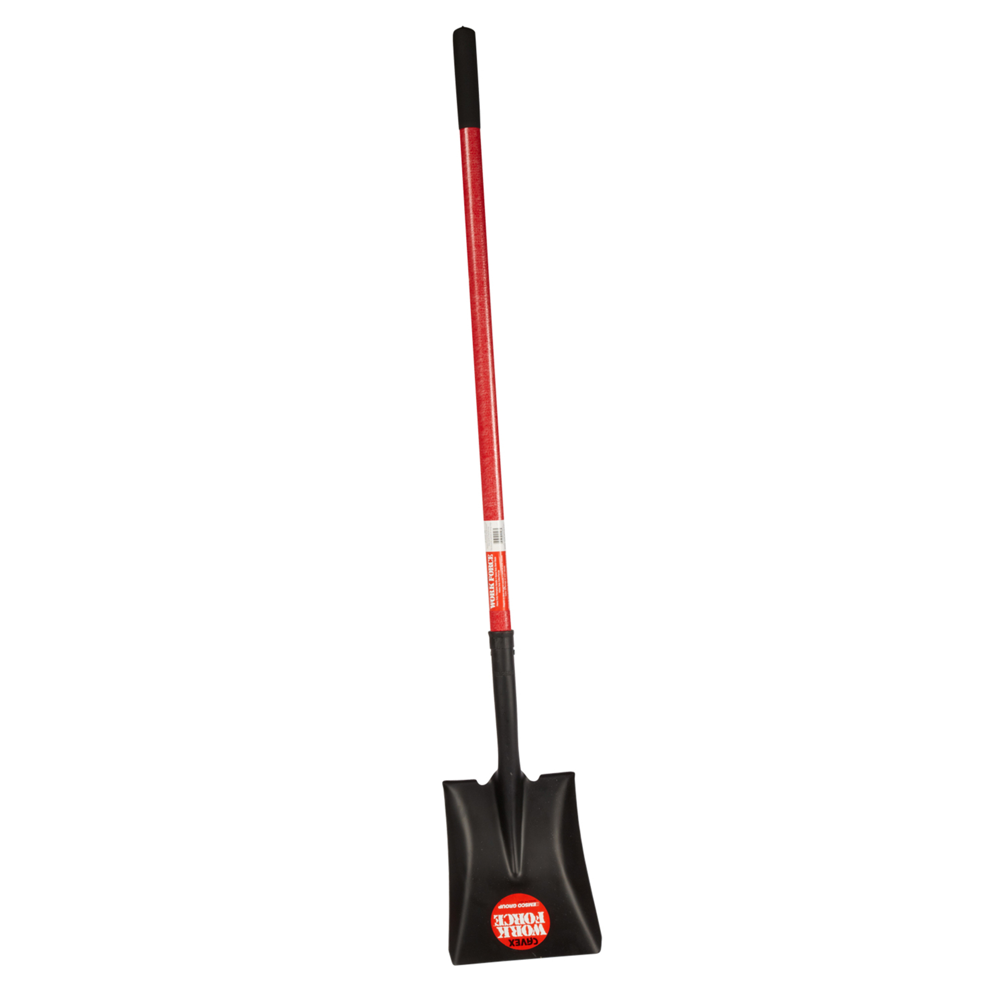 Sq Point Shvl, 48in. Fbrglss Hndl, 16g Steel Blade, Model# - Emsco Group 1252-1