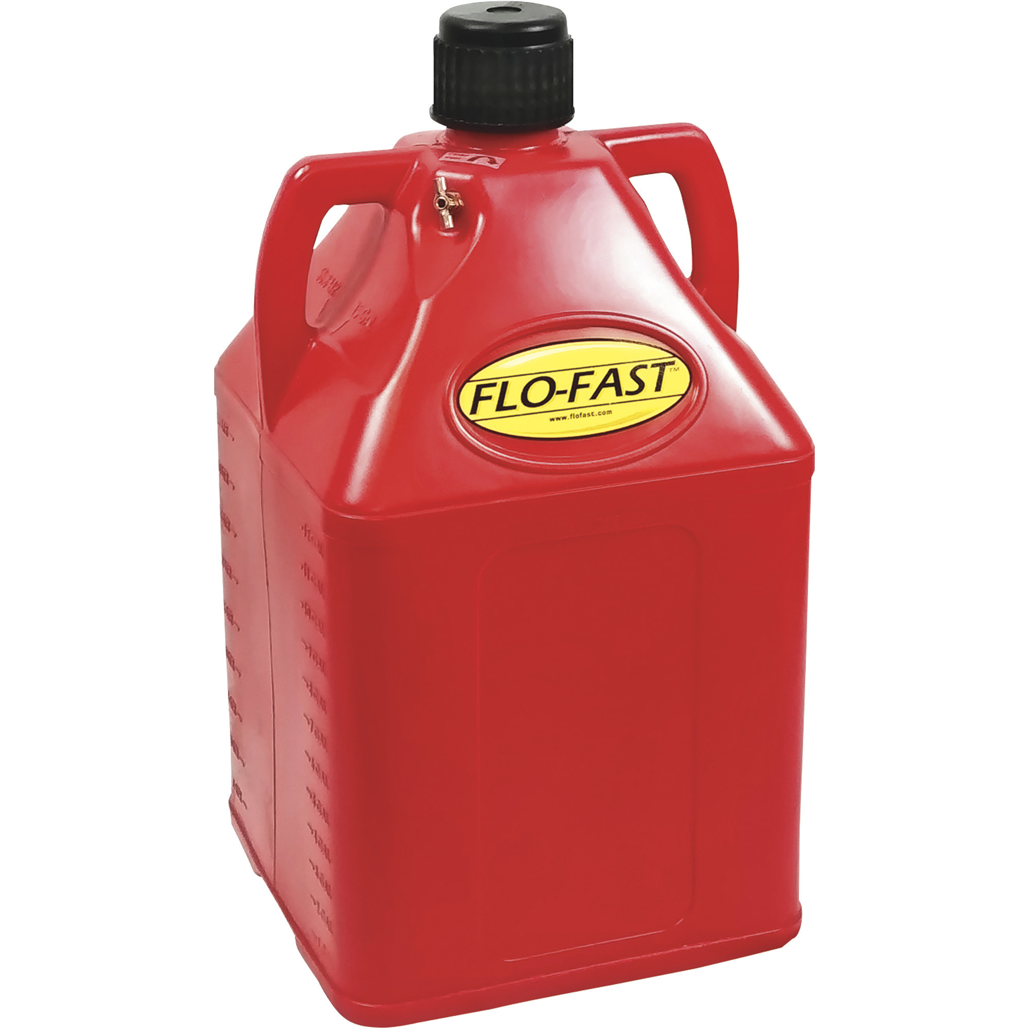 FLO-FAST Container, 15-Gallon, Red, For Gasoline, Model 15501