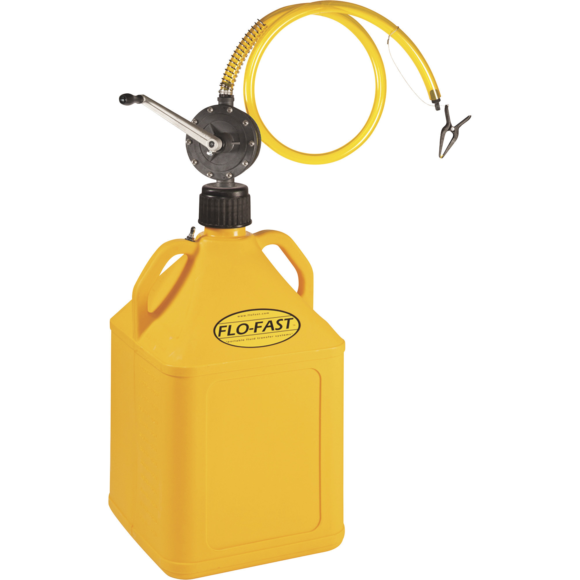 FLO-FAST Container With Pump, 15-Gallon, Yellow, For Diesel, Model 31005-Y