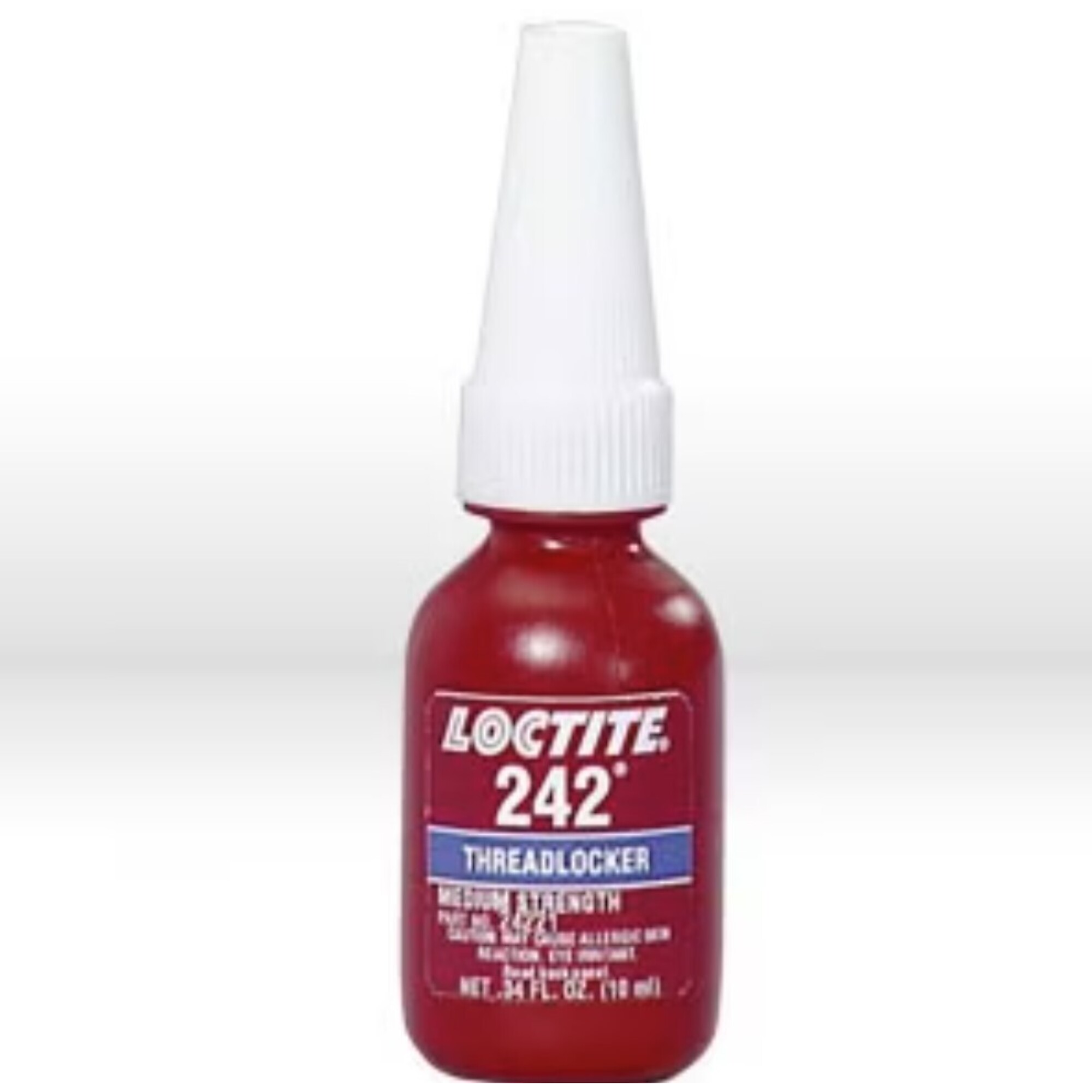 Thread Sealant, Type: # 242 Medium 10 ml/.34 oz, Model# - Loctite LOC135354