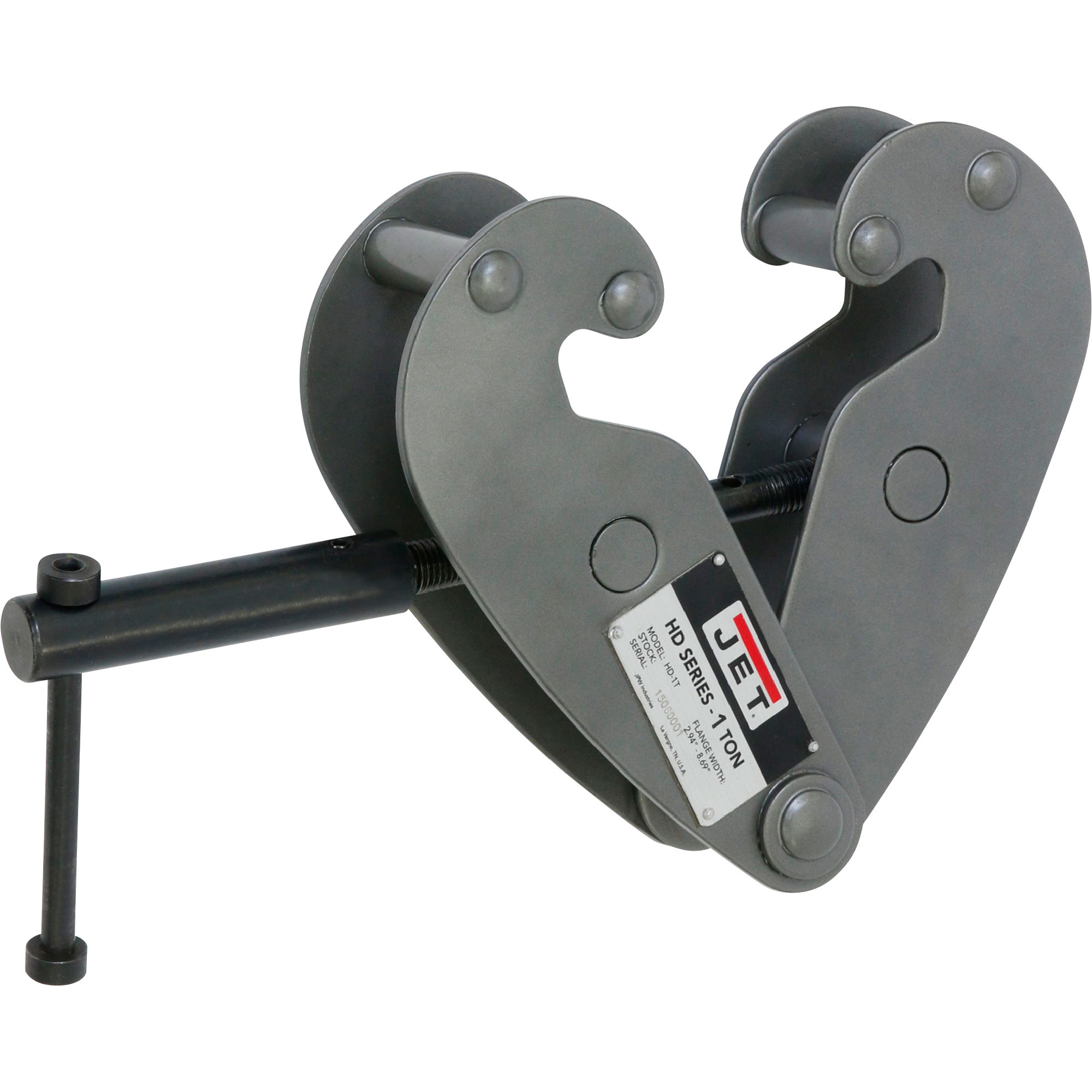 JET HD Series Beam Clamp, 1-Ton Capacity, Model HD-IT