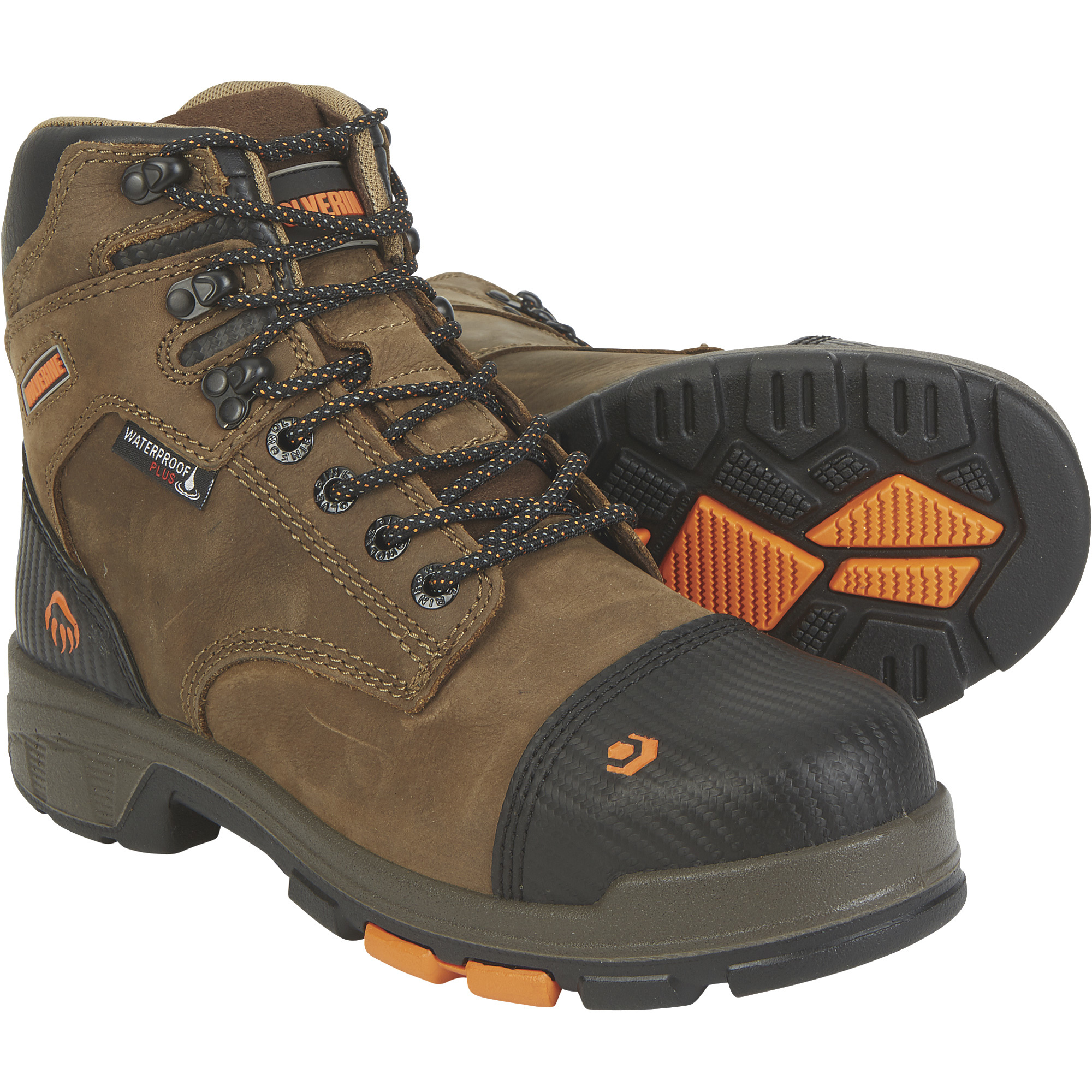 Wolverine Men's 6Inch Blade LX Waterproof Composite Toe Work Boots - Brown, Size 14, Model W10653