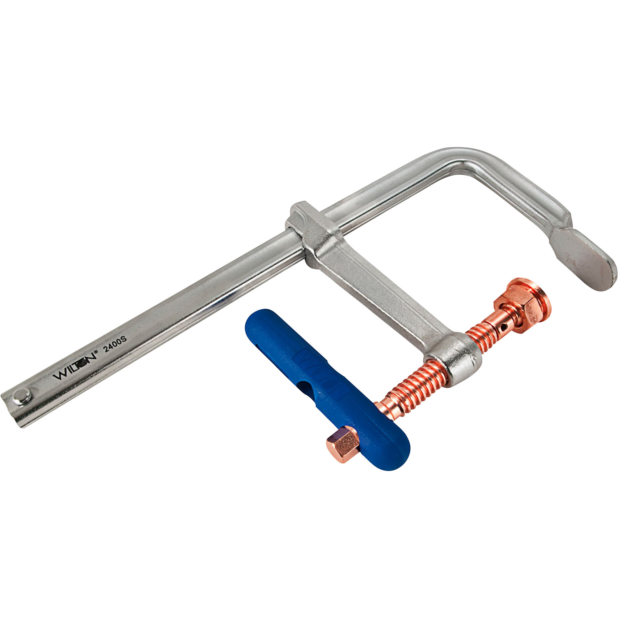 Wilton Spark-Duty Regular-Duty F-Clamp, 24Inch, Copper-Plated Spindle, Model 2400S-24C