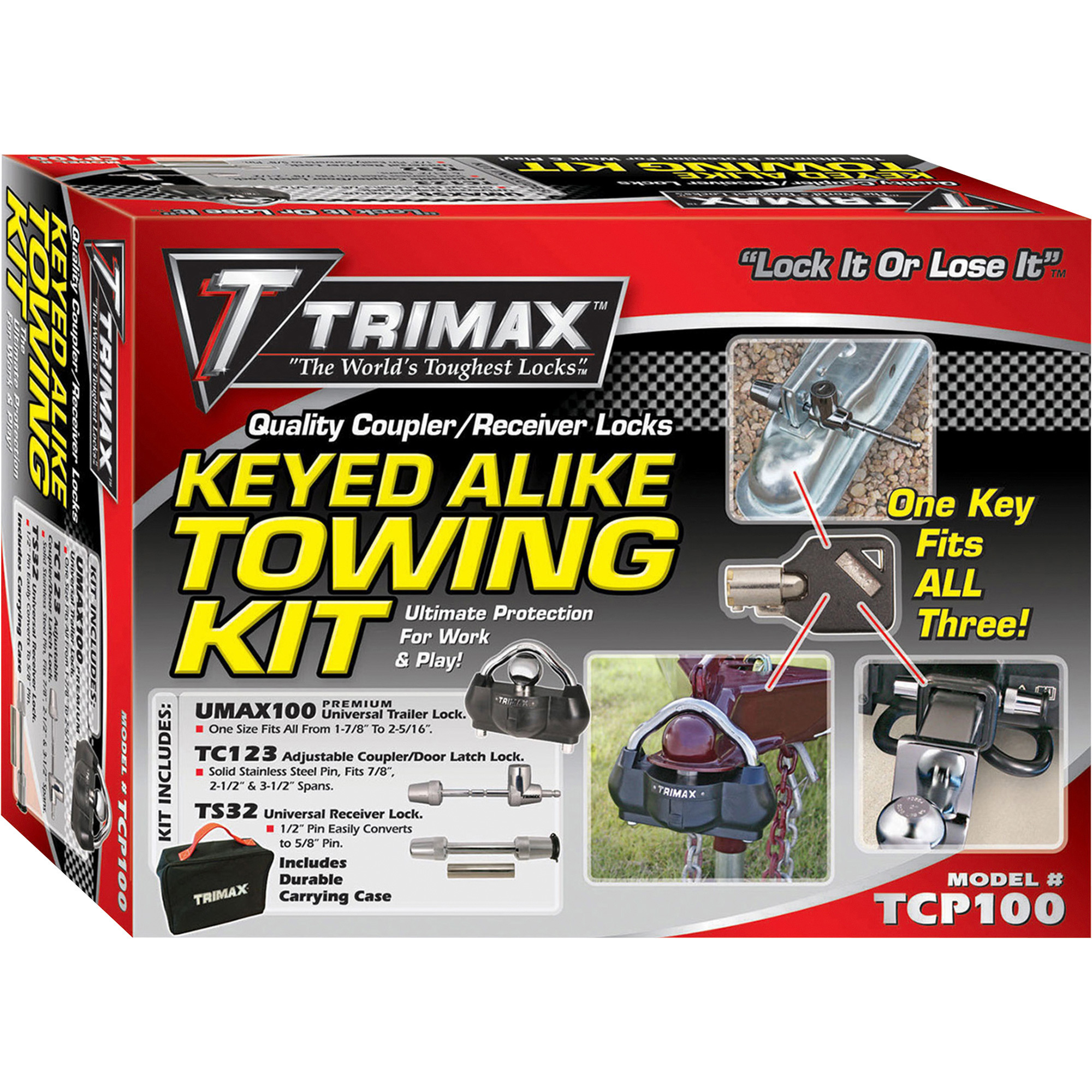 Trimax Keyed Alike Towing Kit, Model TCP100
