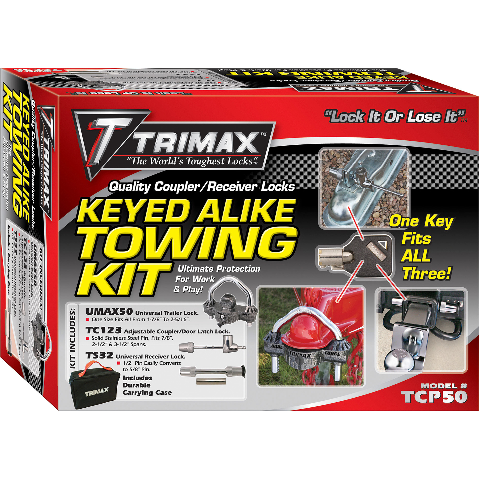 Trimax Keyed Alike Towing Kit, Model TCP50