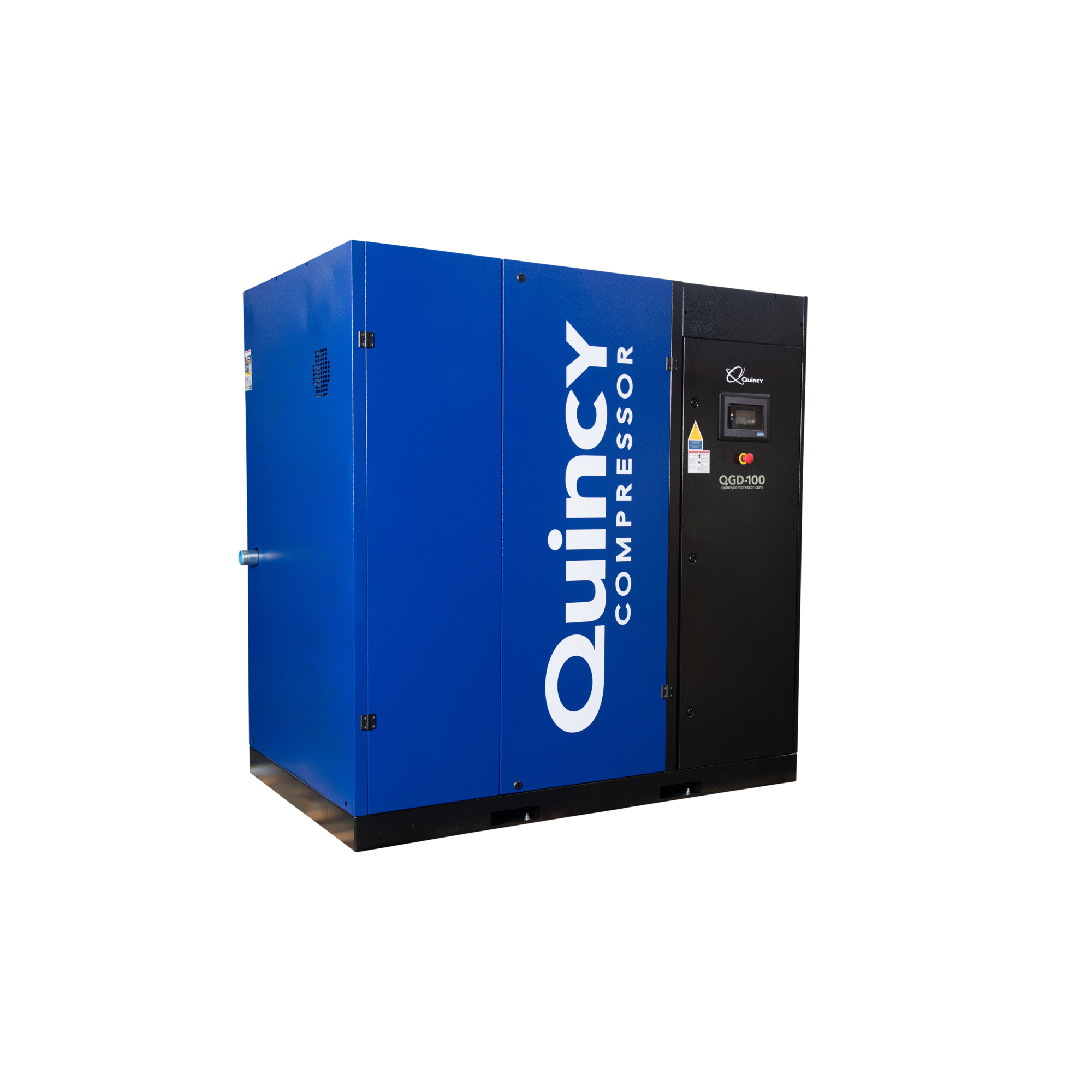 Quincy Rotary Screw QGD100 Basemount 460V 3 Ph SS Air Compressor Model  QGD100
