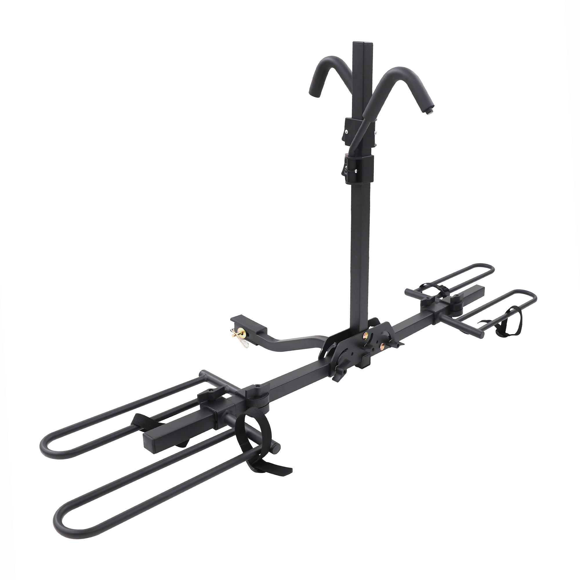 2-BIKE HITCH BIKE RACK, KNOB FOLDING, 80 LBS CAPACITY