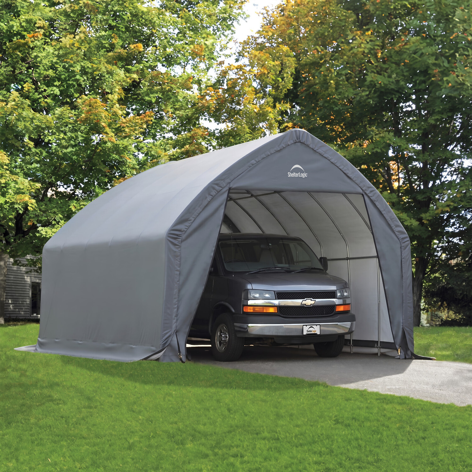 ShelterLogic Garage-in-a-Box for SUV/Truck Instant Shelter, 20ft.L x 13ft.W x 12ft.H, Model# 62693